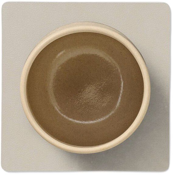 Glass Mat Square Nupo Oyster White