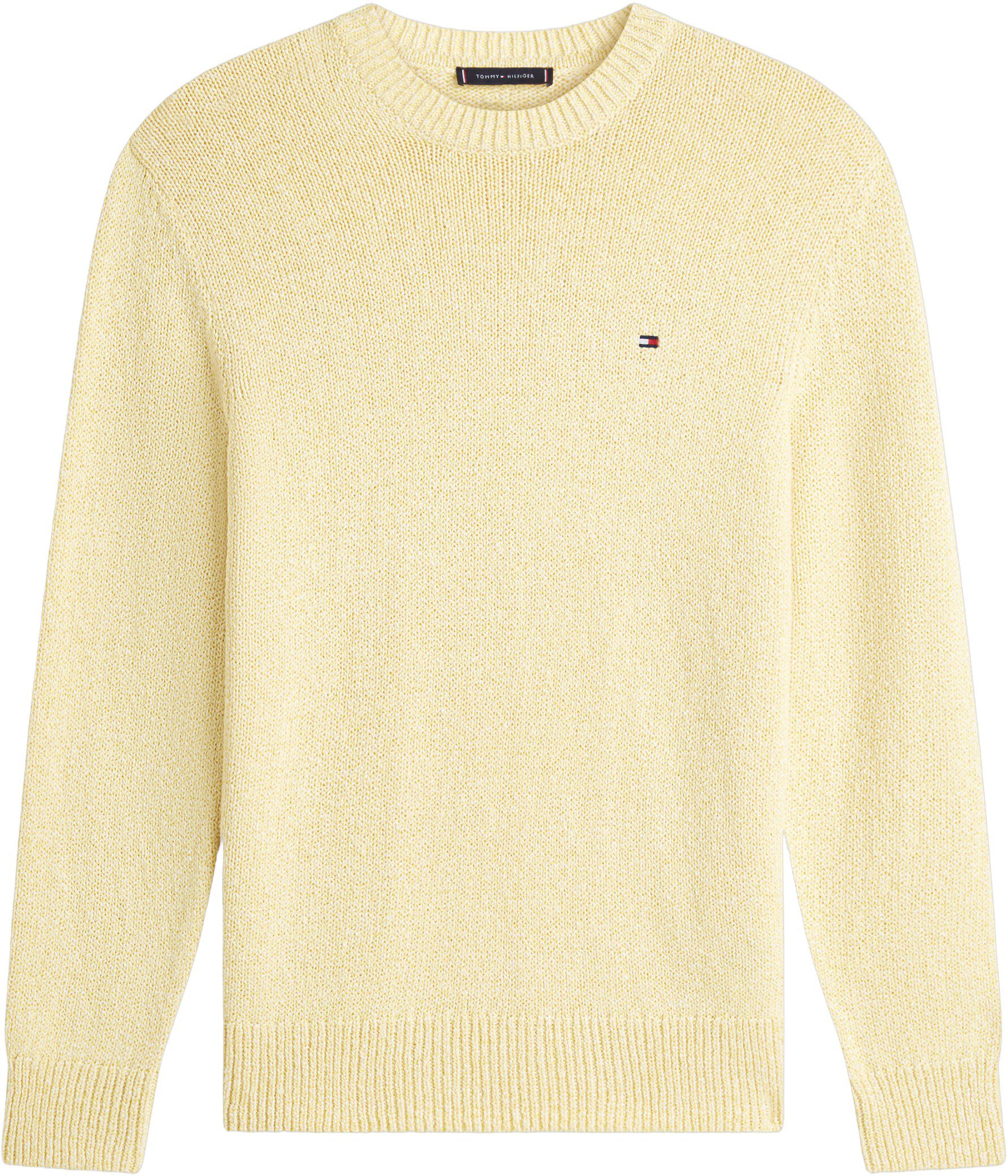 Two-Tone Boucl&eacute; Relaxed Crew Neck Jumper