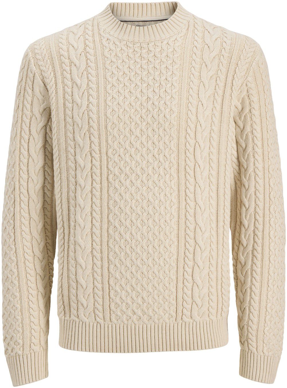 Jprblucallum Cable Knit Crew Neck Jnr