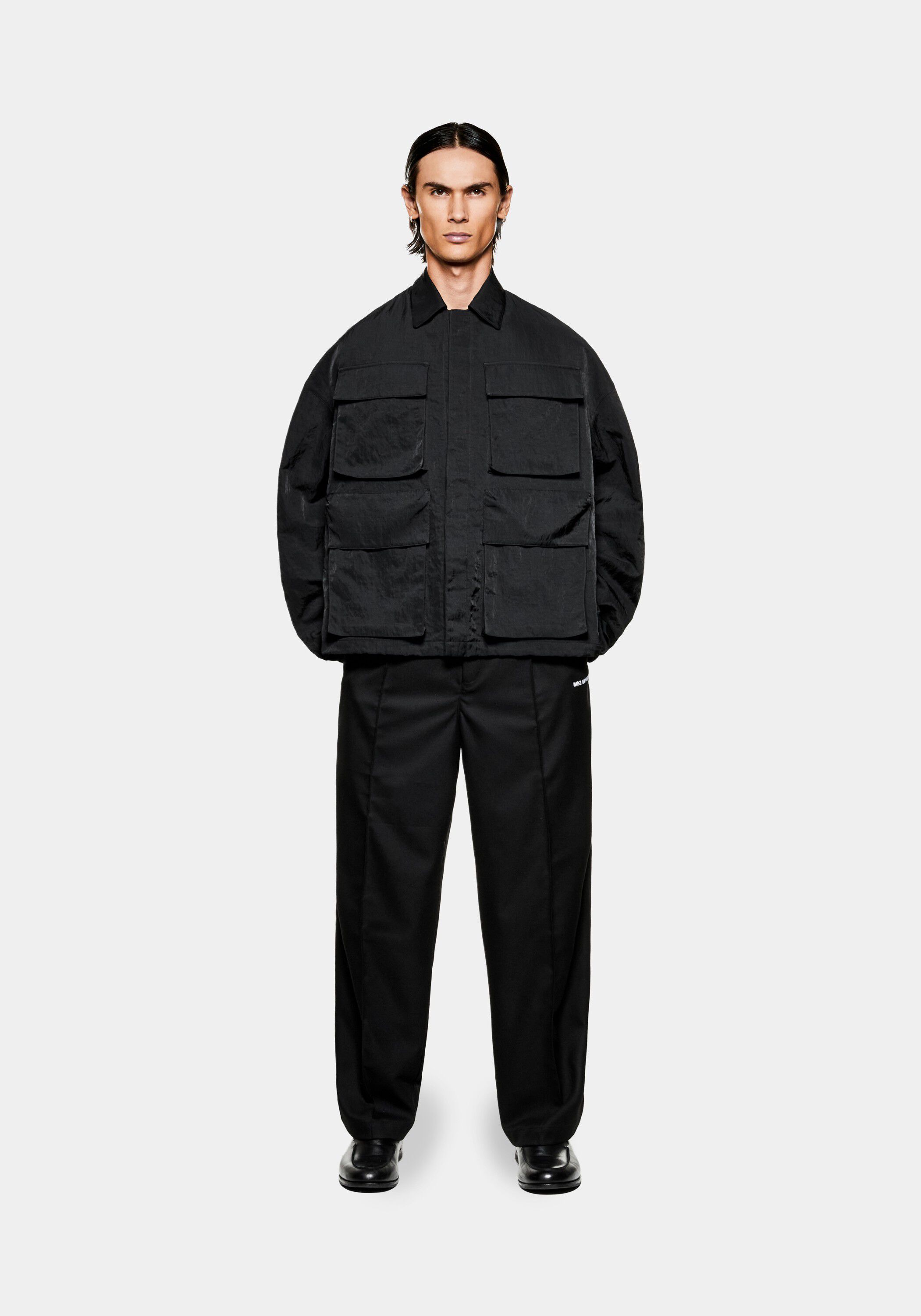 SILKY NYLON BOX OVERSHIRT