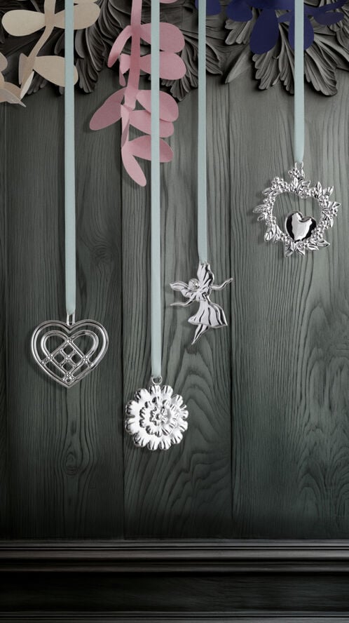 Dansende engel H7 forsølvet