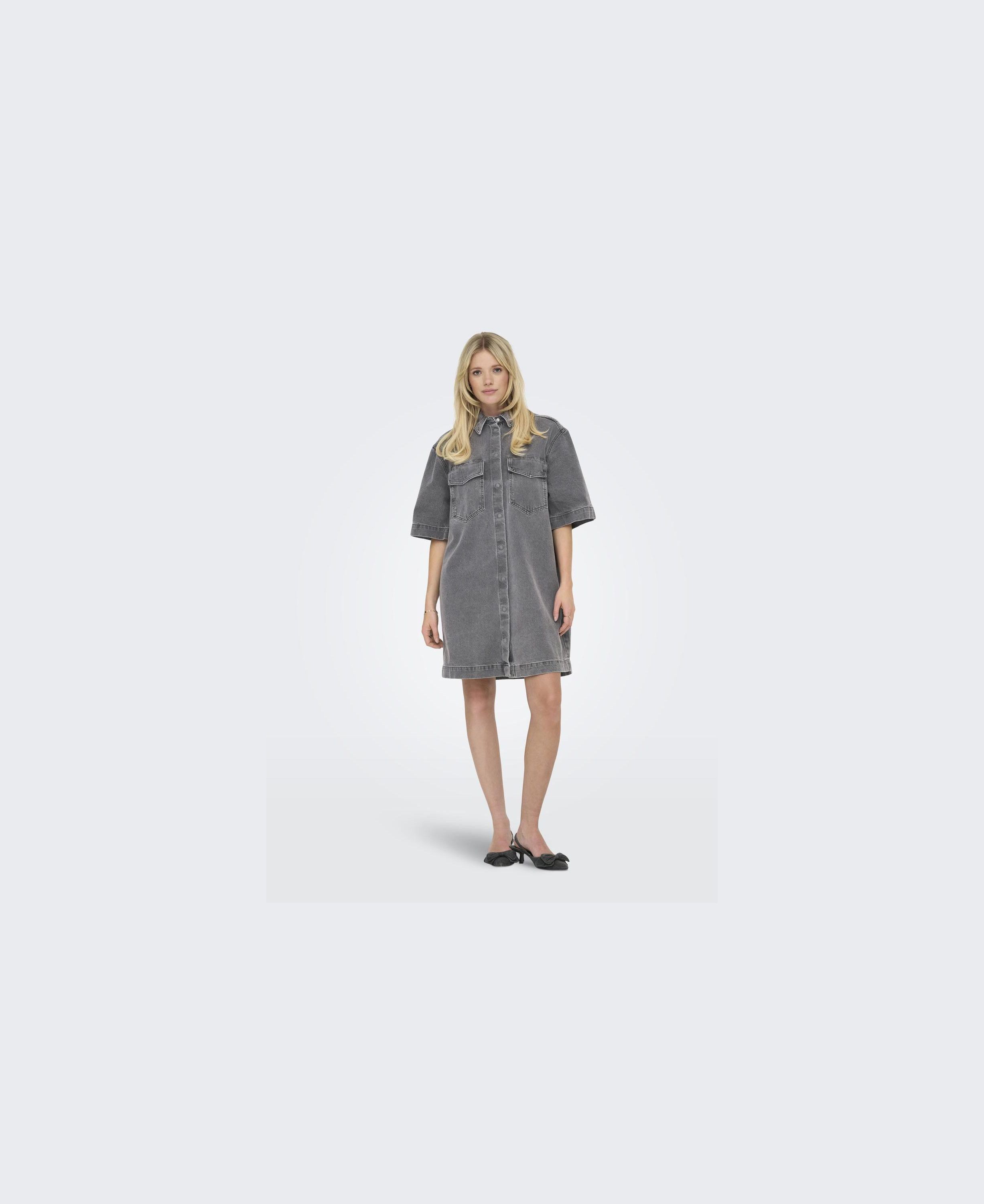 ONLSOPHIE S/S OVERSIZE DRESS DNM SI