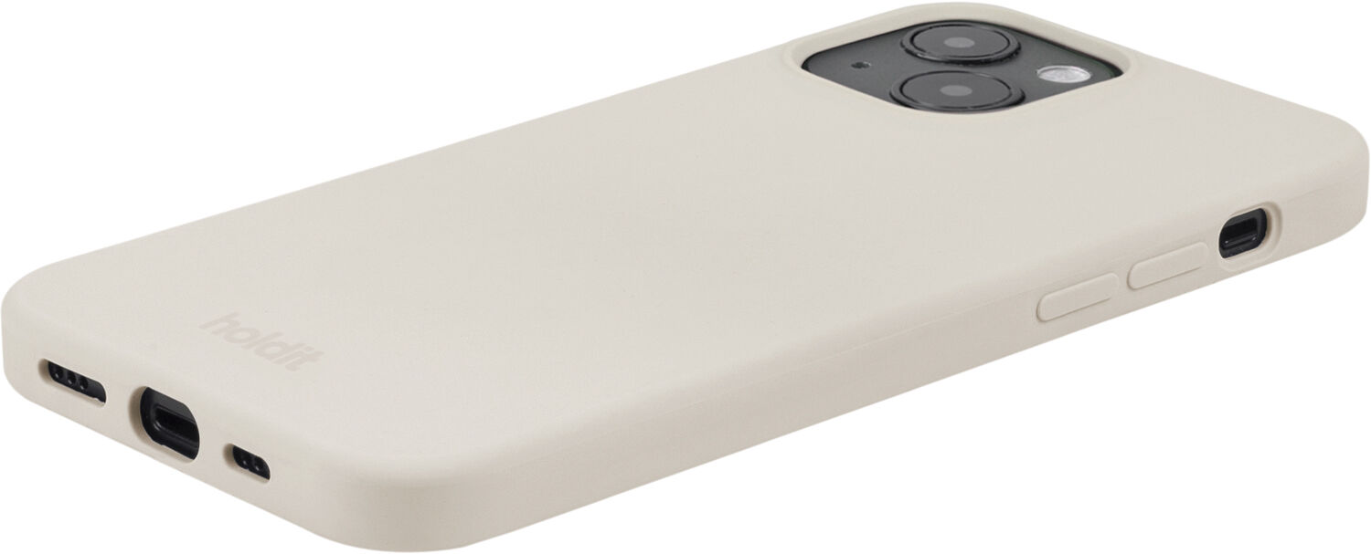 Silicone Case iPhone 15 Light Beige