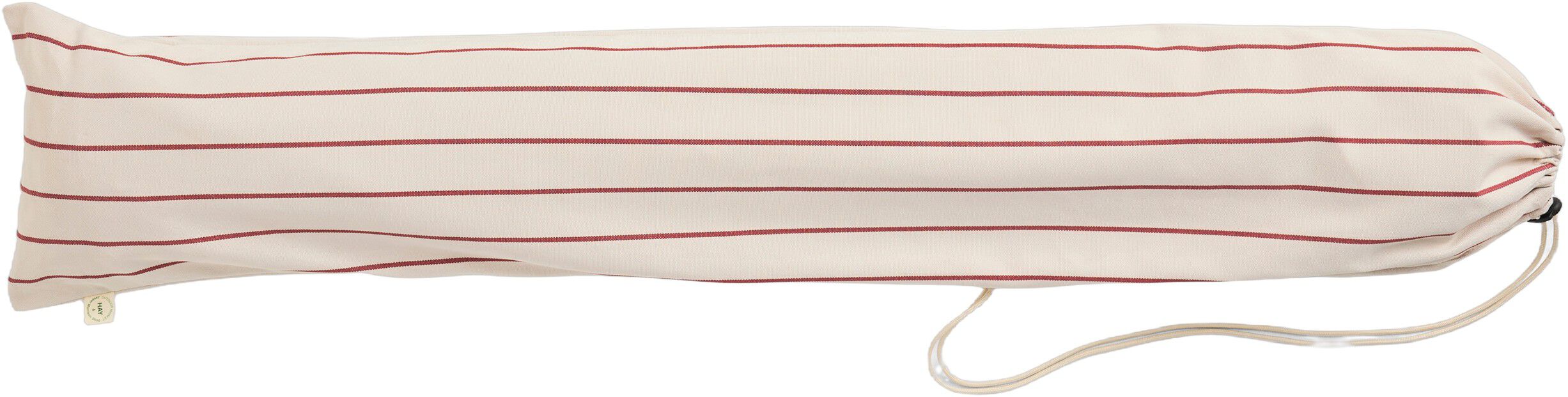 Outdoor Market Canopy - Beige with red stripe -