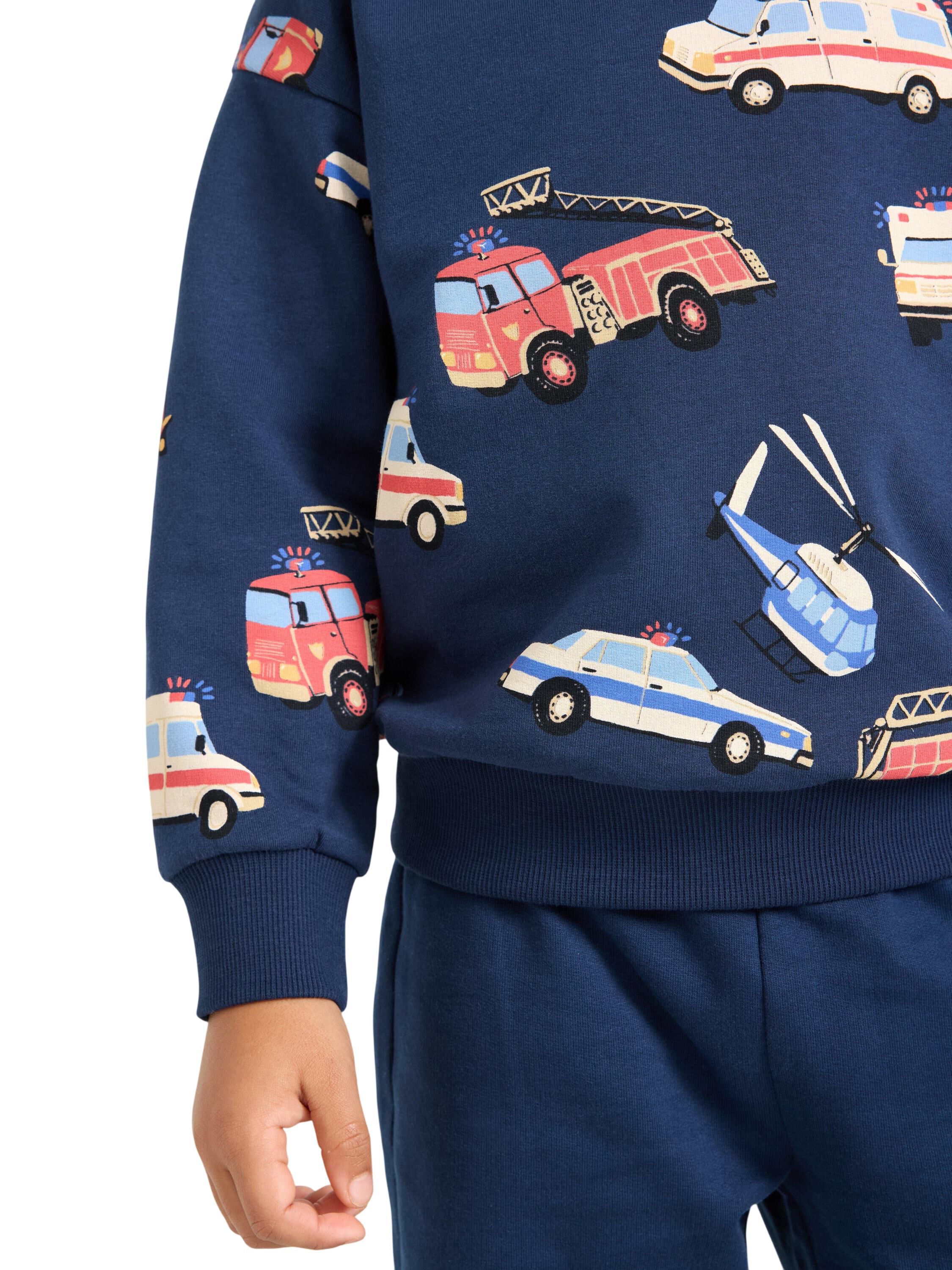 Soft cotton sweatshirt with relaxed