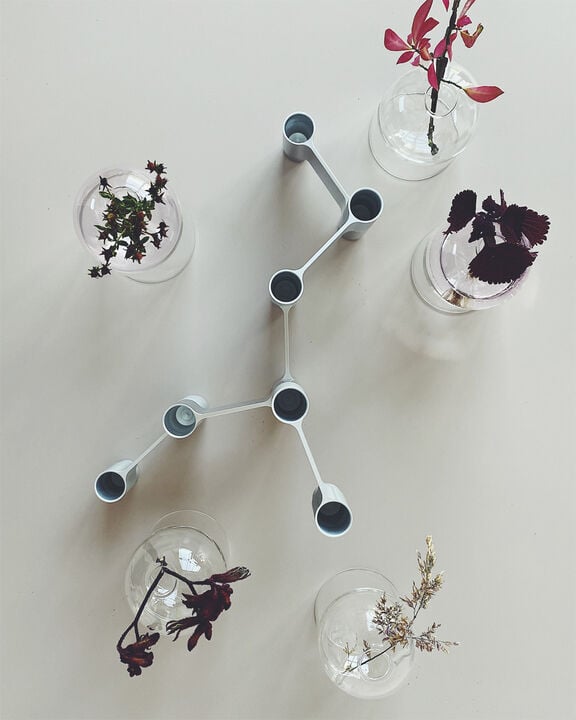 LINK, CANDLE HOLDER, MATT ALUMINIUM, 11060M