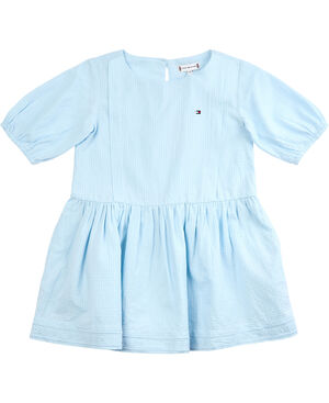 GRID DOBBY DRESS S/S
