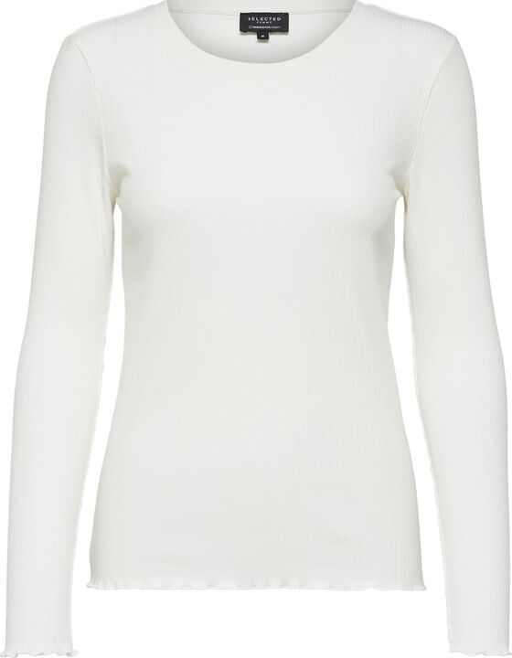 Slfanna Ls Crew Neck Tee S Noos