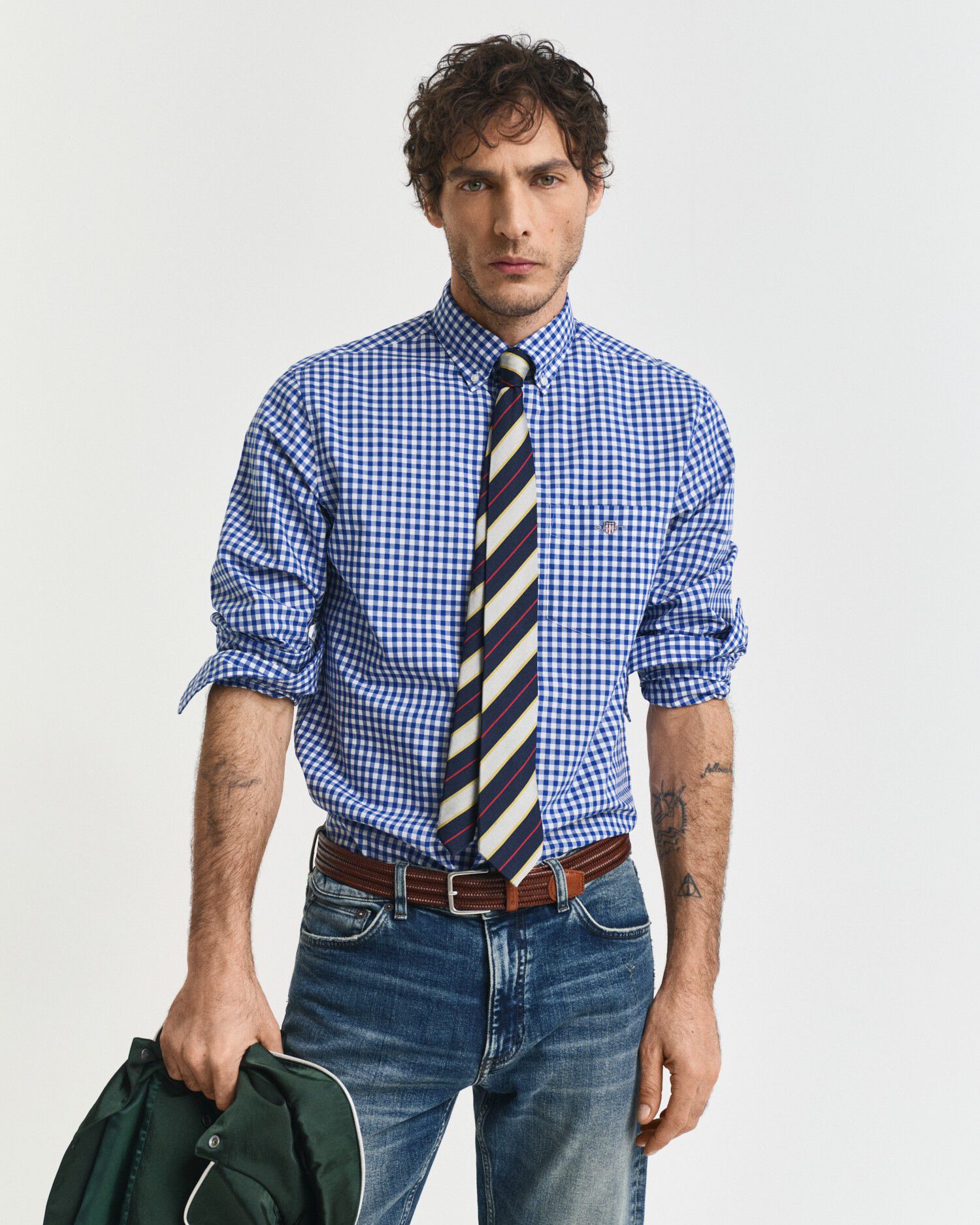 REG CLASSIC POPLIN GINGHAM SHIRT