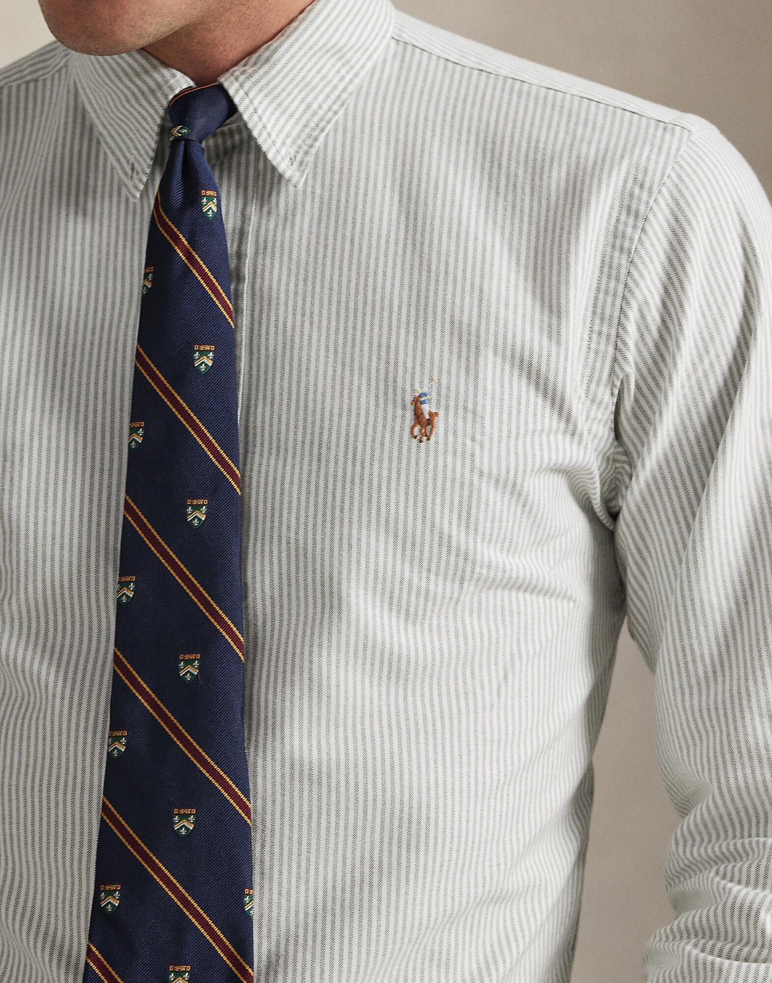 Custom Fit Striped Oxford Shirt