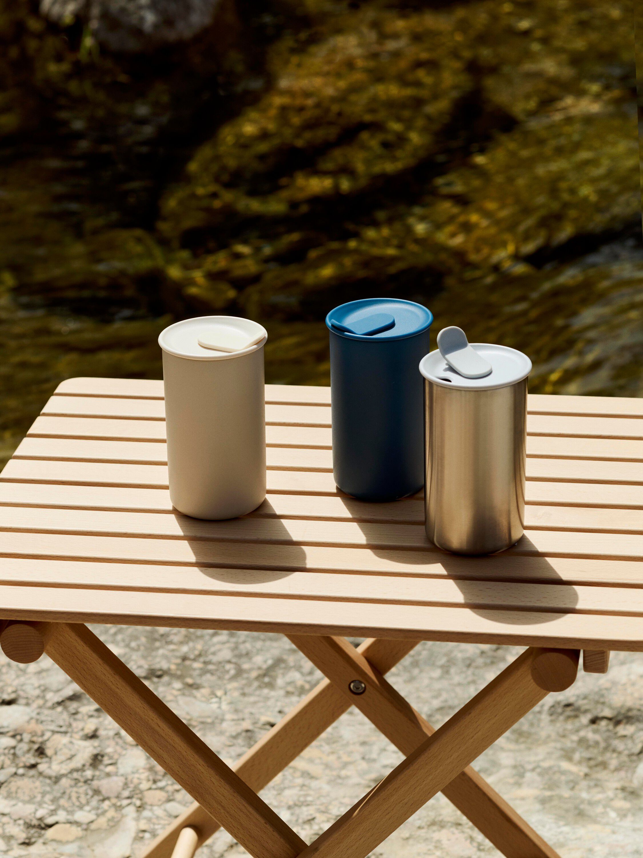 Outdoor Market Folding Table - Small - Natural