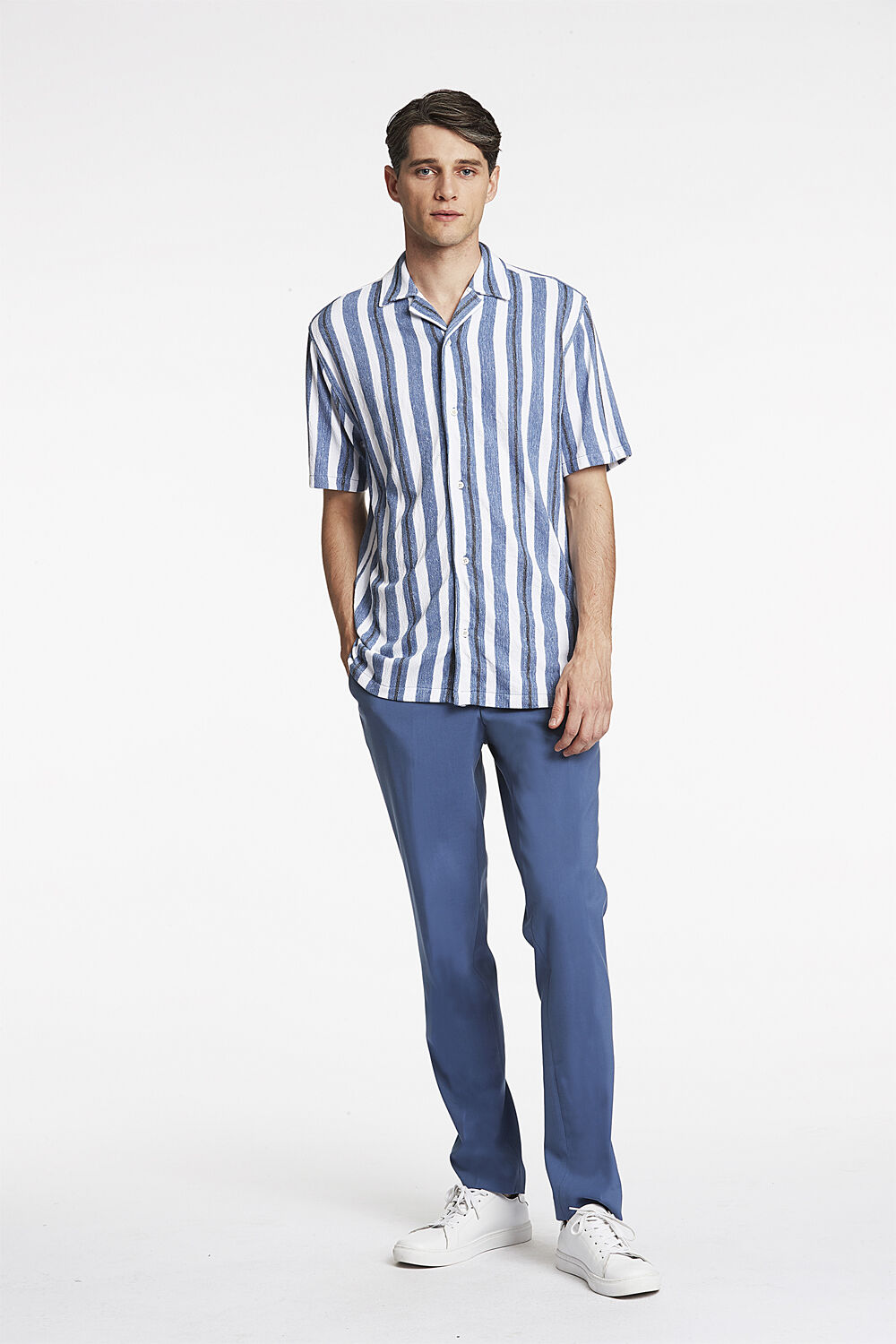 Knitted resort collar S/S