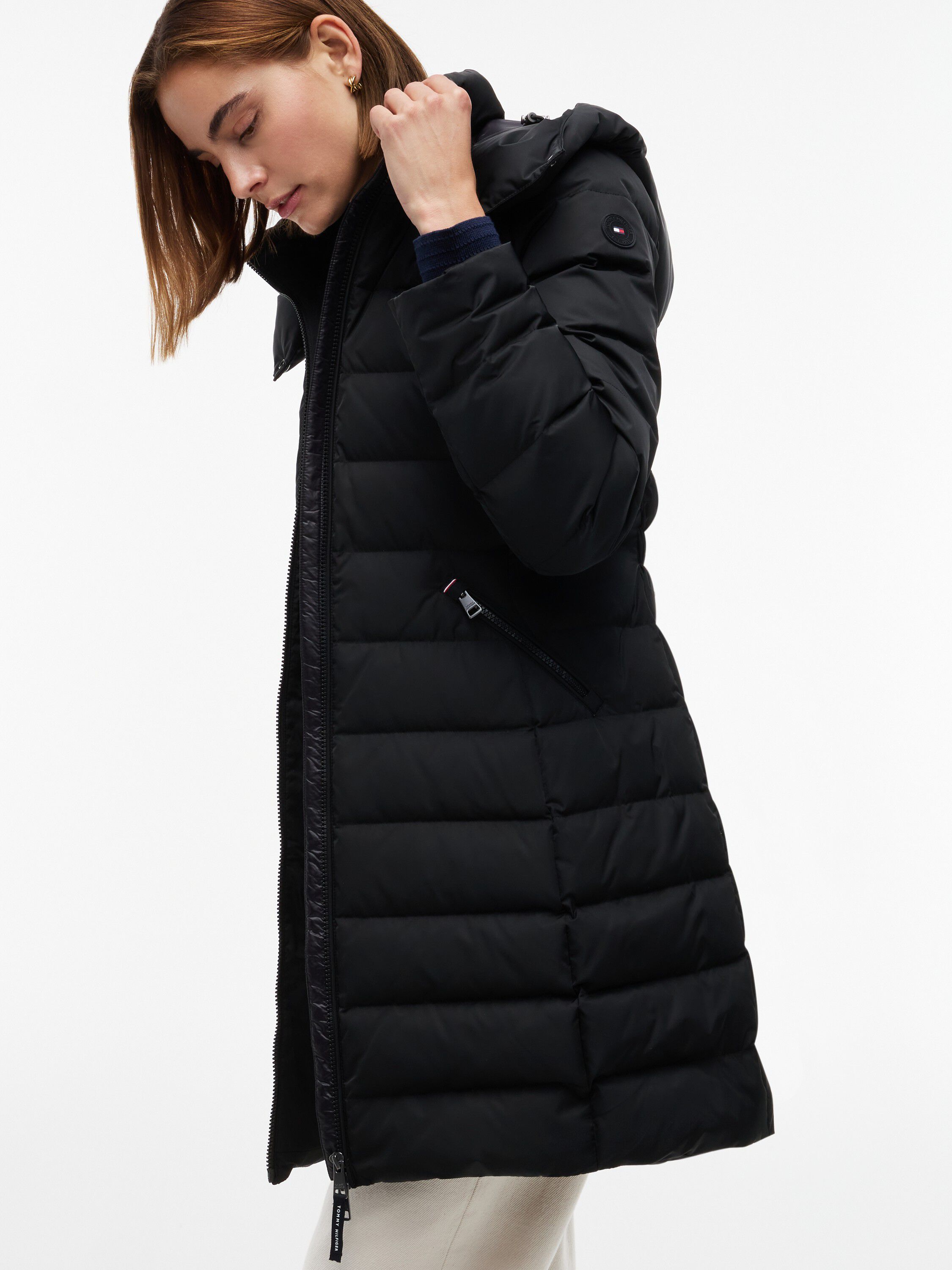 Slim Down Hooded Coat