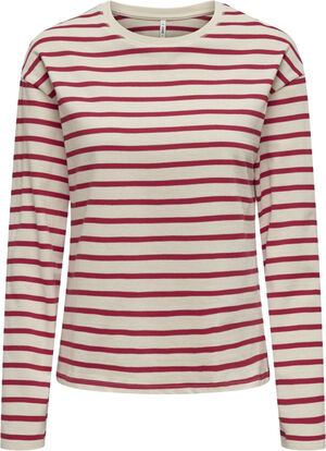 ONLNEW SOPH LIFE L/S O-NECK TOP BOX