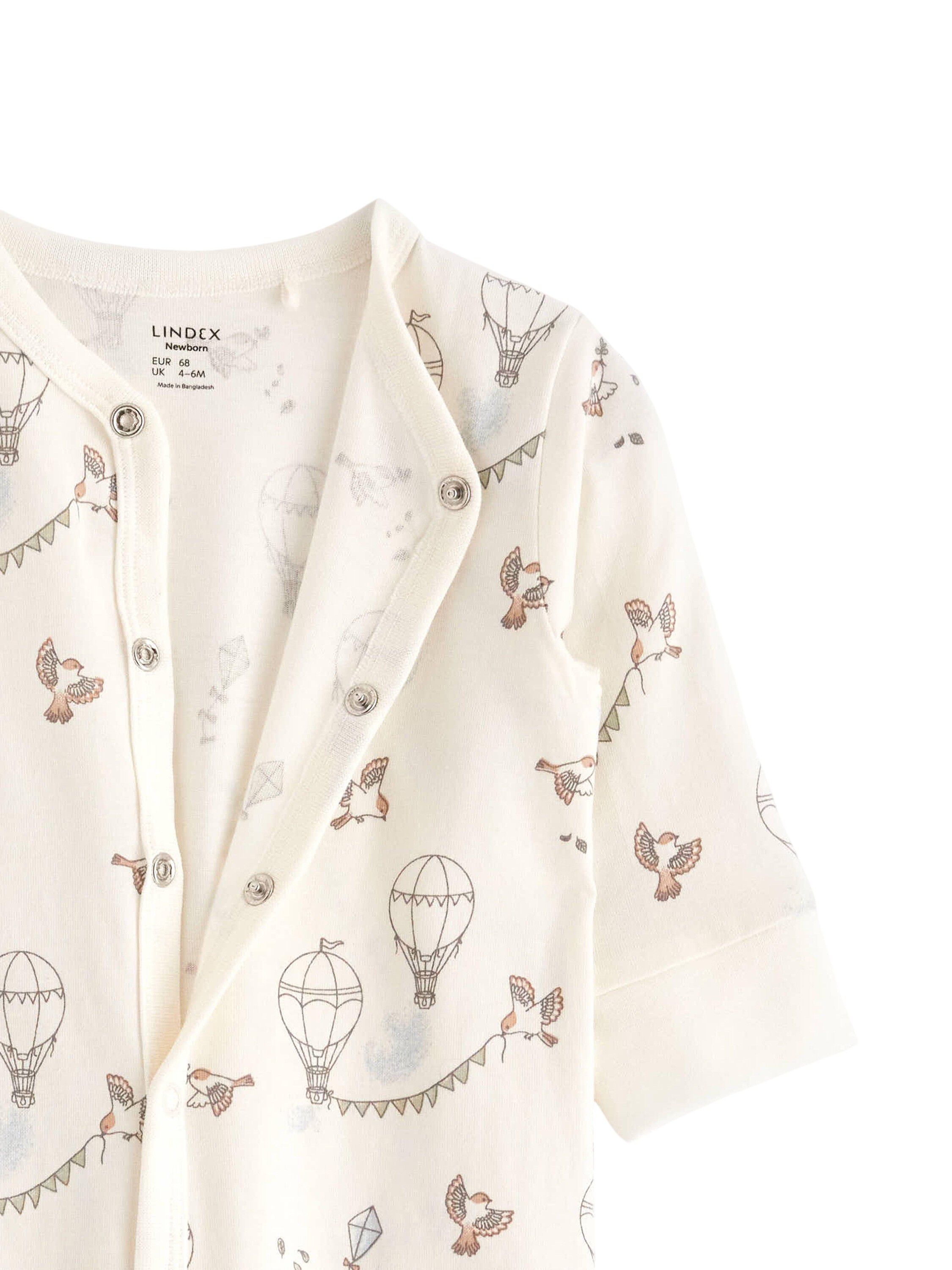 Jersey cotton pyjamas with feet, sn