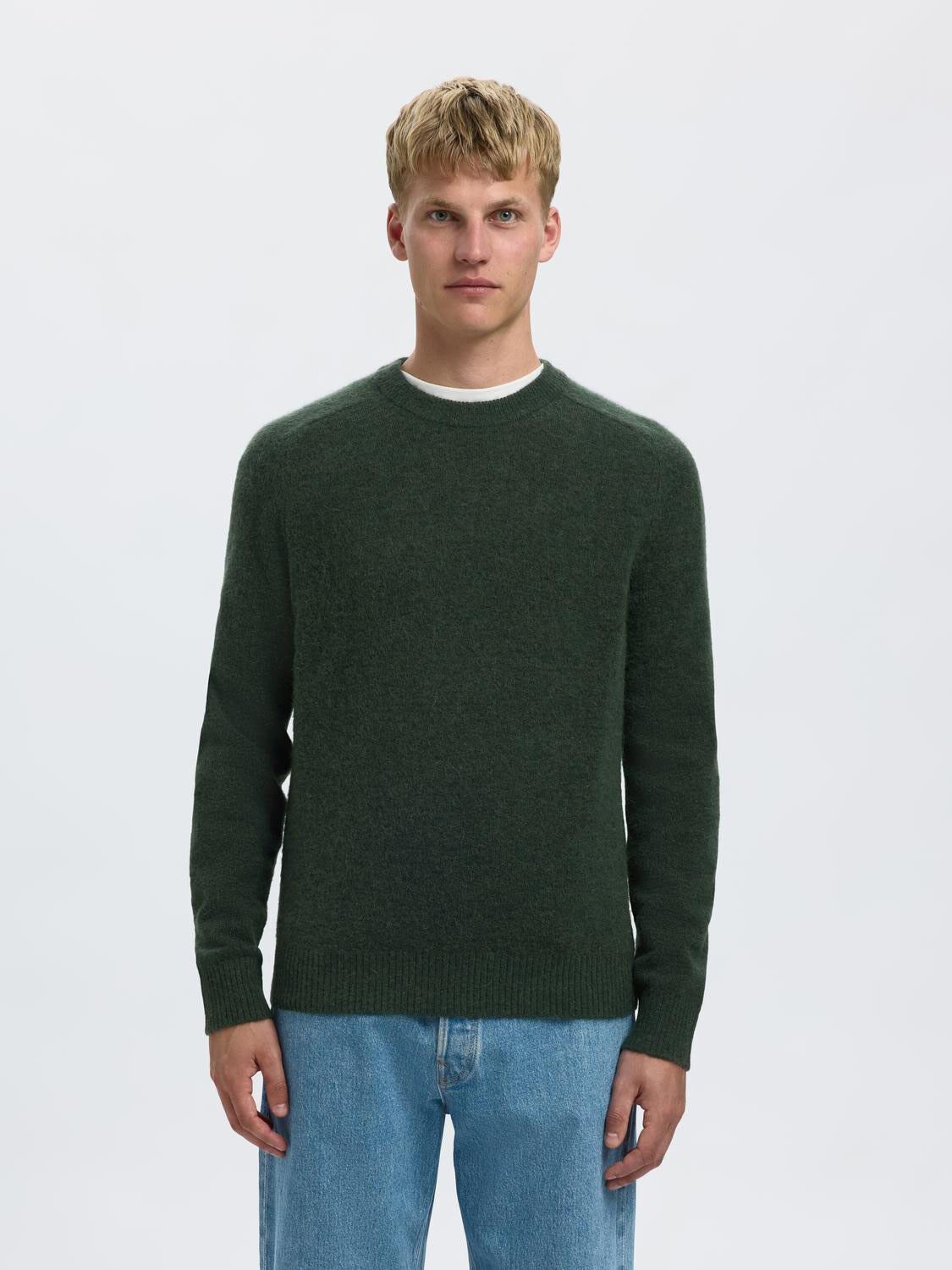 Slhrai Ls Knit Crew Neck Noos