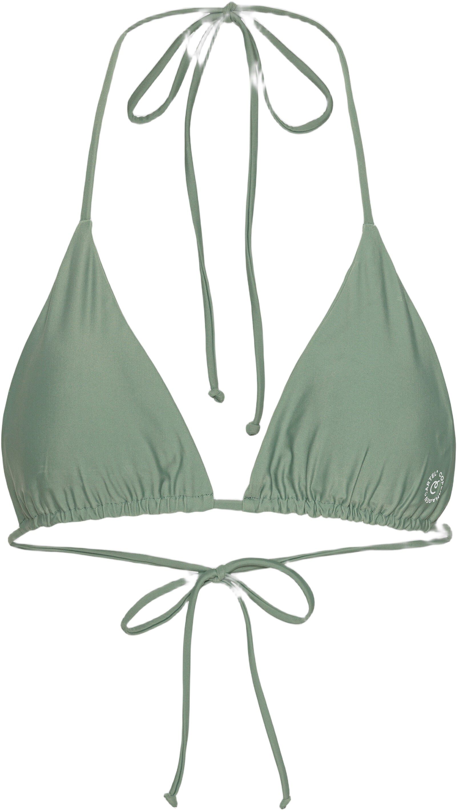 Uluwatu padded triangle bikini top - Army