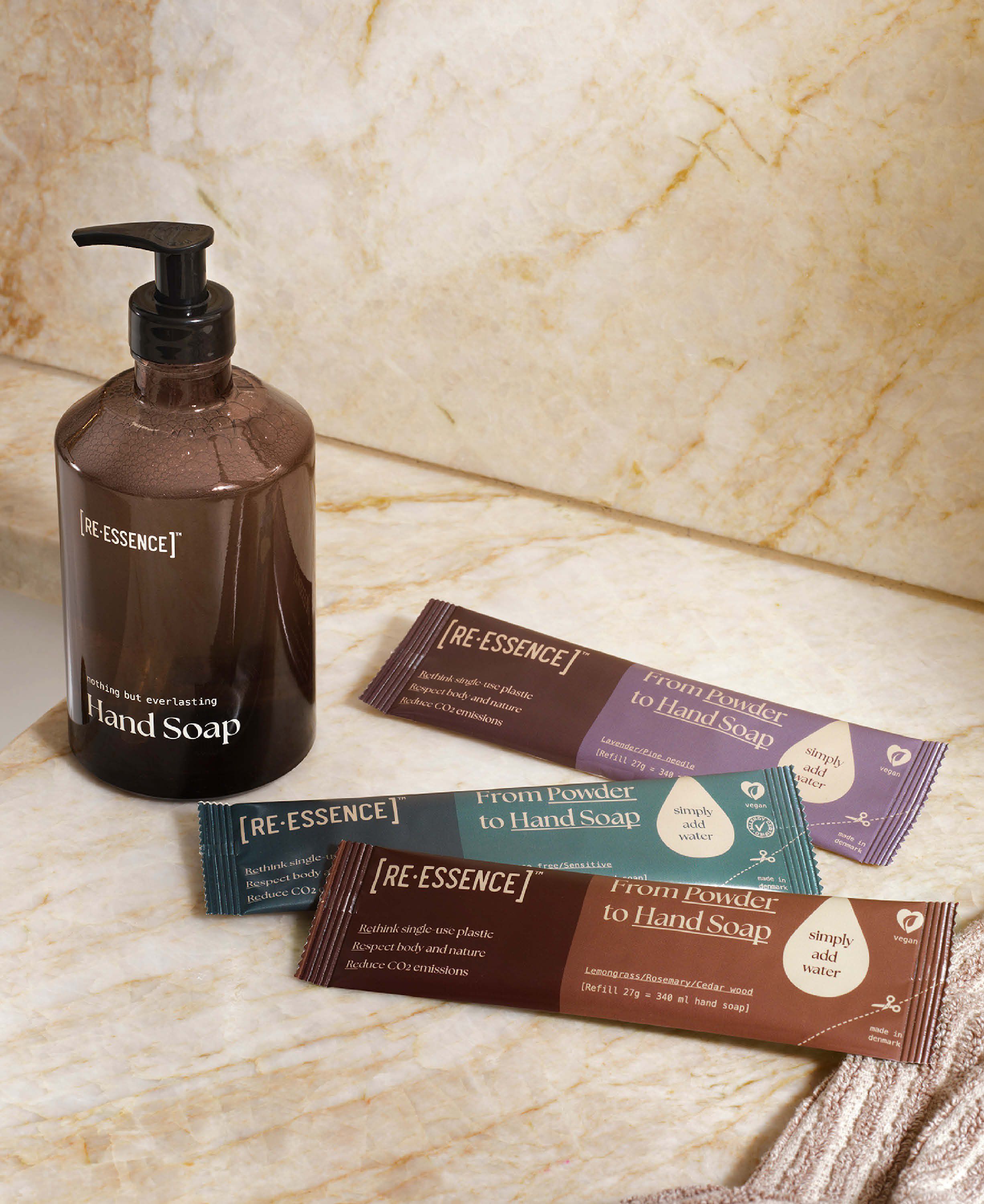 H&aring;nds&aelig;be - 3 Refills (Citrongr&aelig;s/Rosmarin/Cedertr&aelig;)