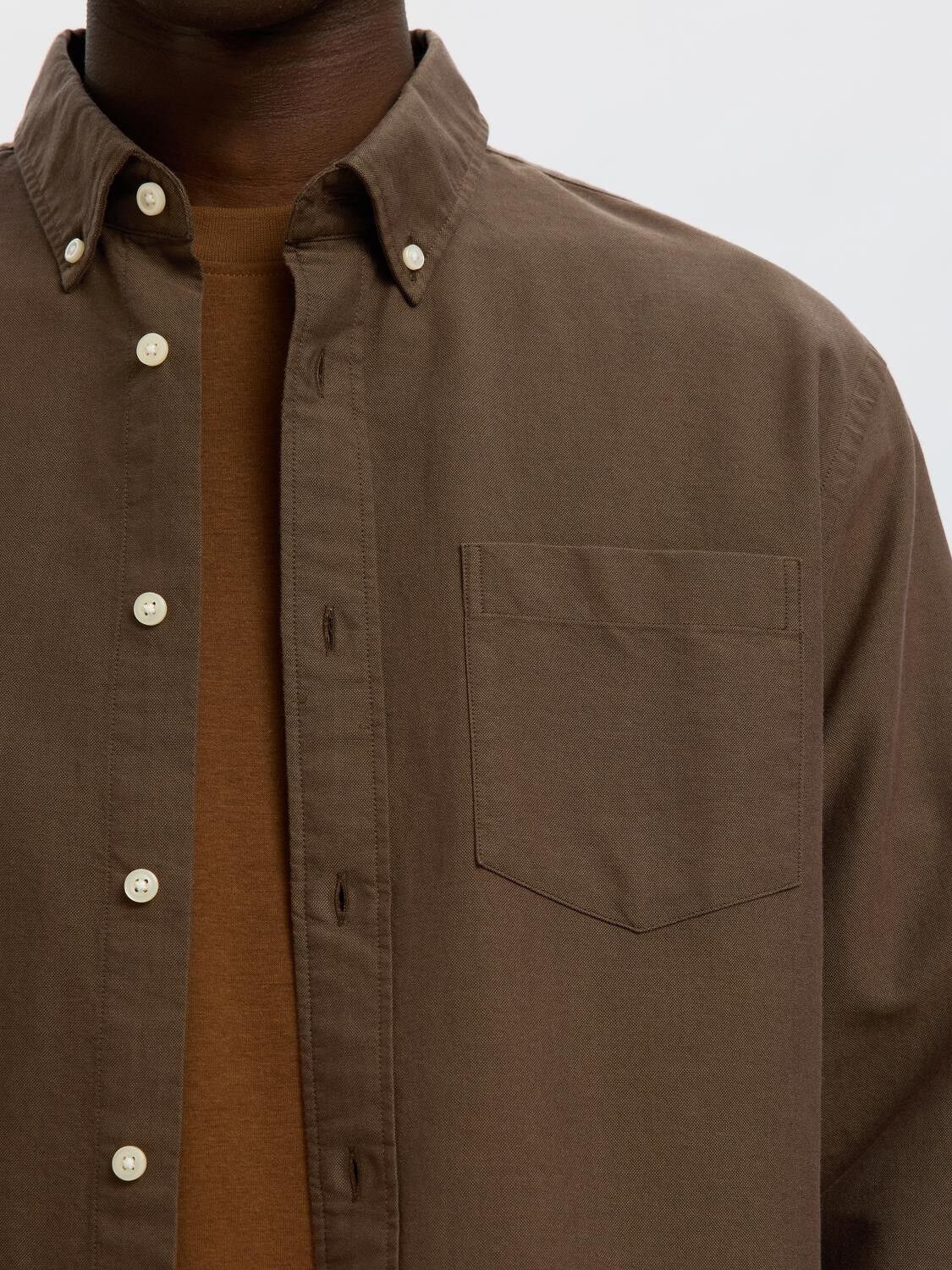 Slmcole-Rick Ox Reg Ls Shirt Noos