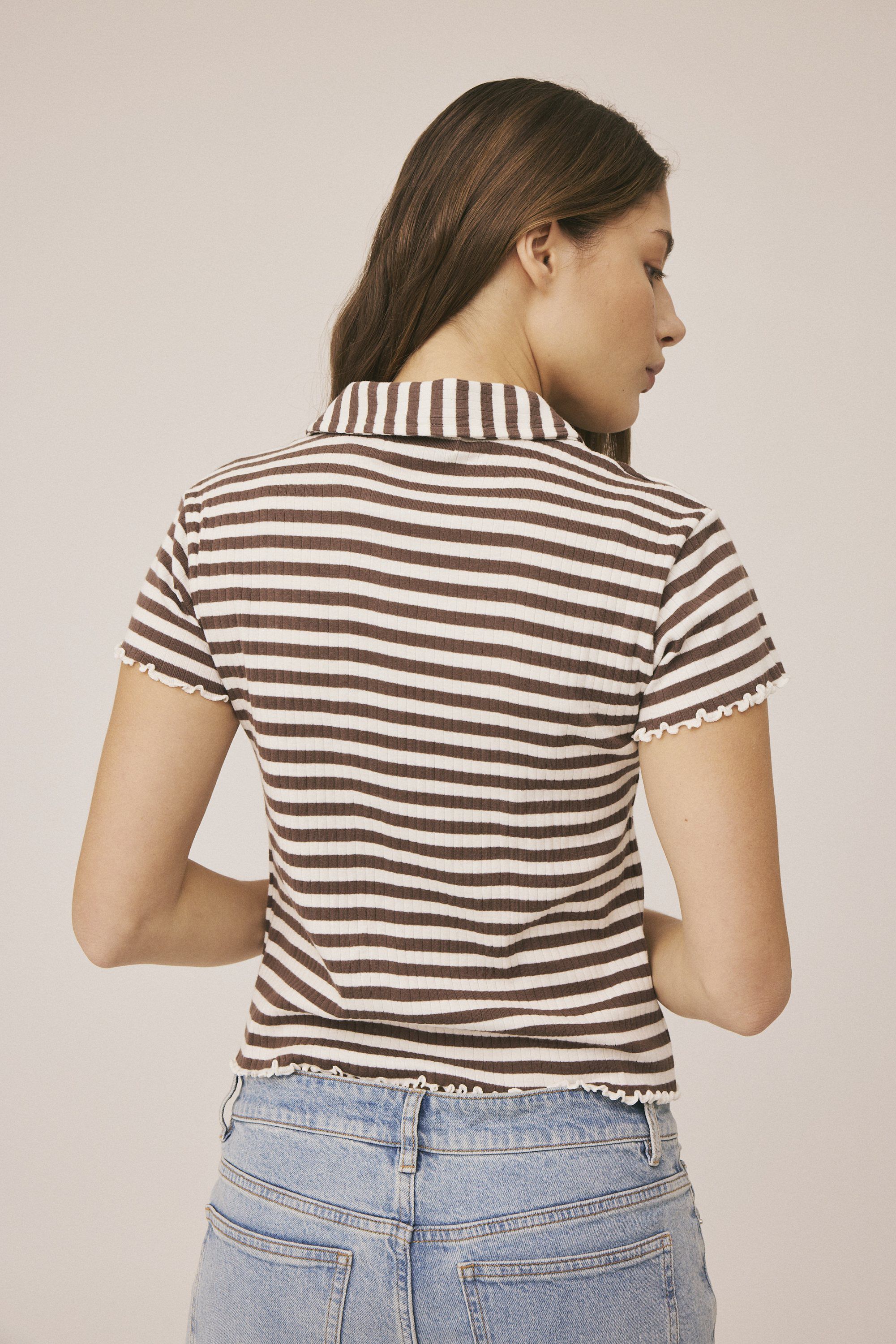 Milla 29 SS polo top - Organic Cotton GOTS