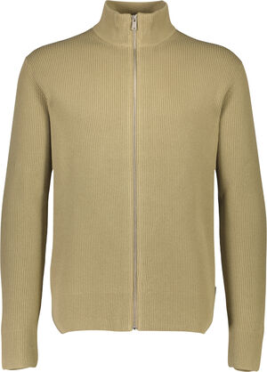 Knitted zip cardigan