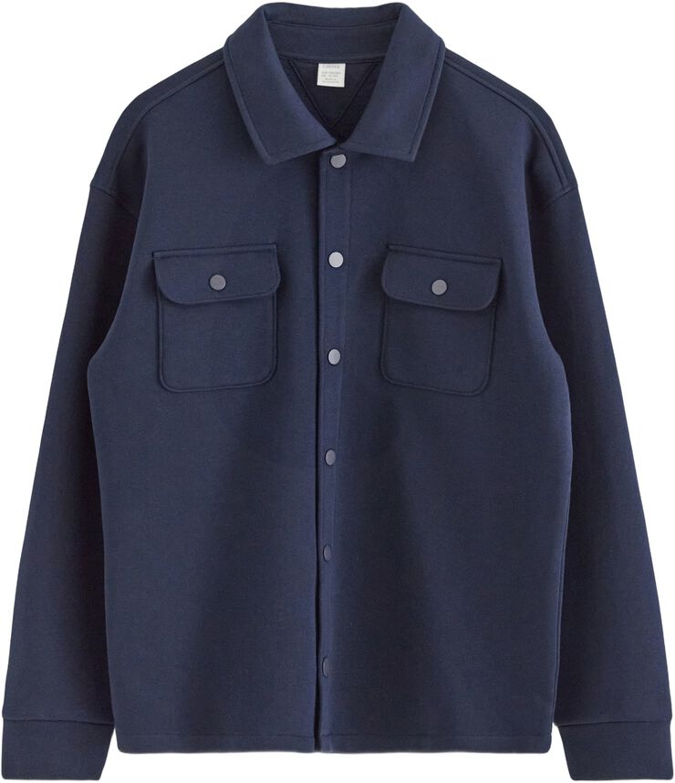 Soft overshirt in cotton jersey ble