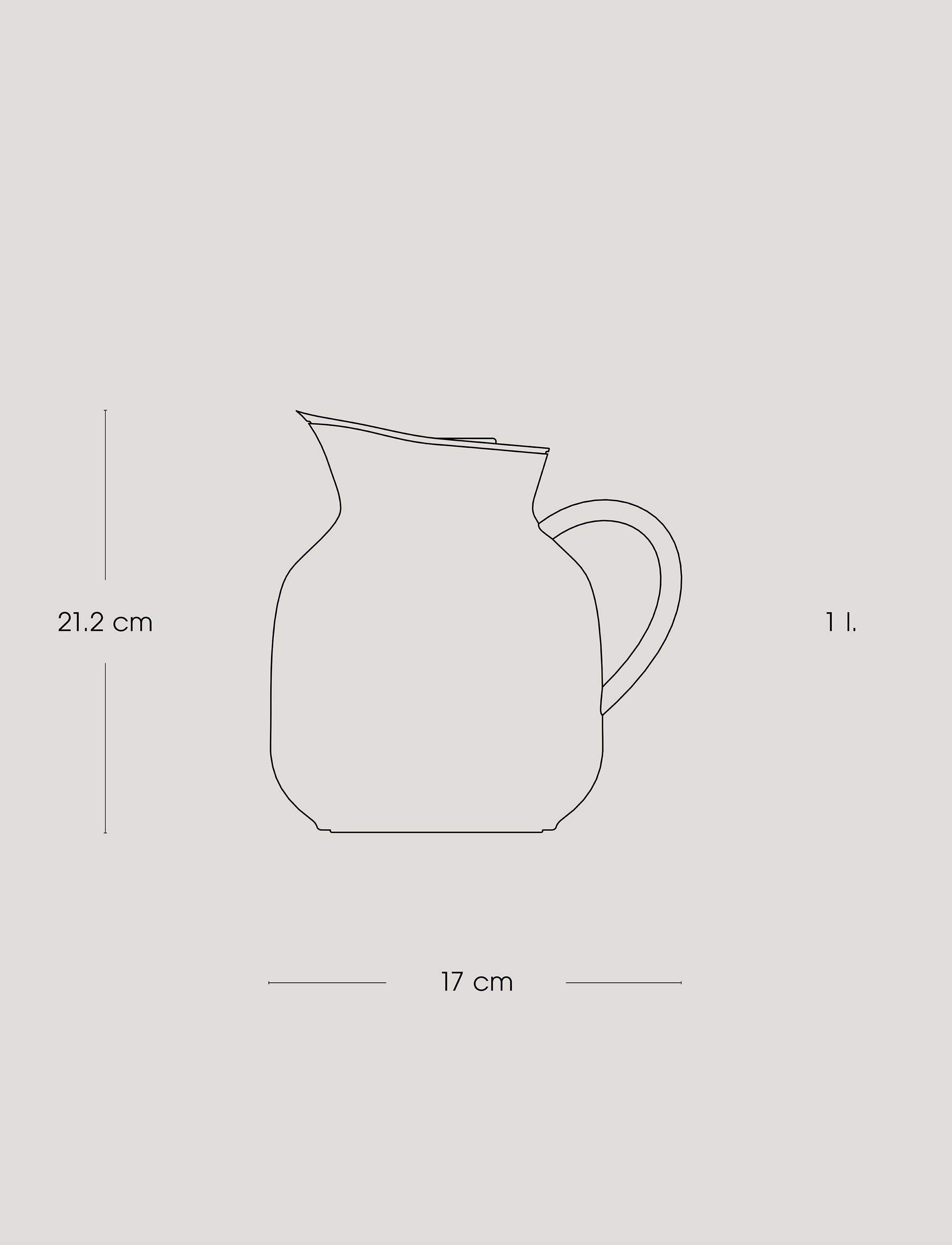 Amphora termokanne 1 l. soft peach