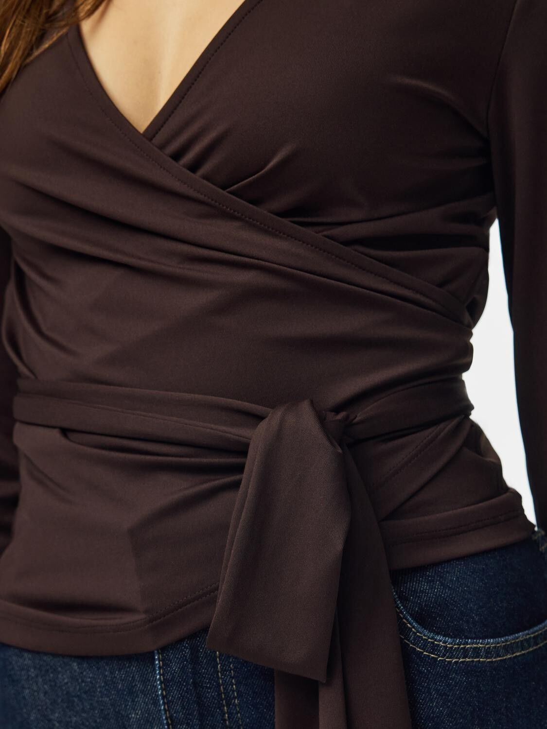 Pcester Ls Wrap Top Mwa Jrs