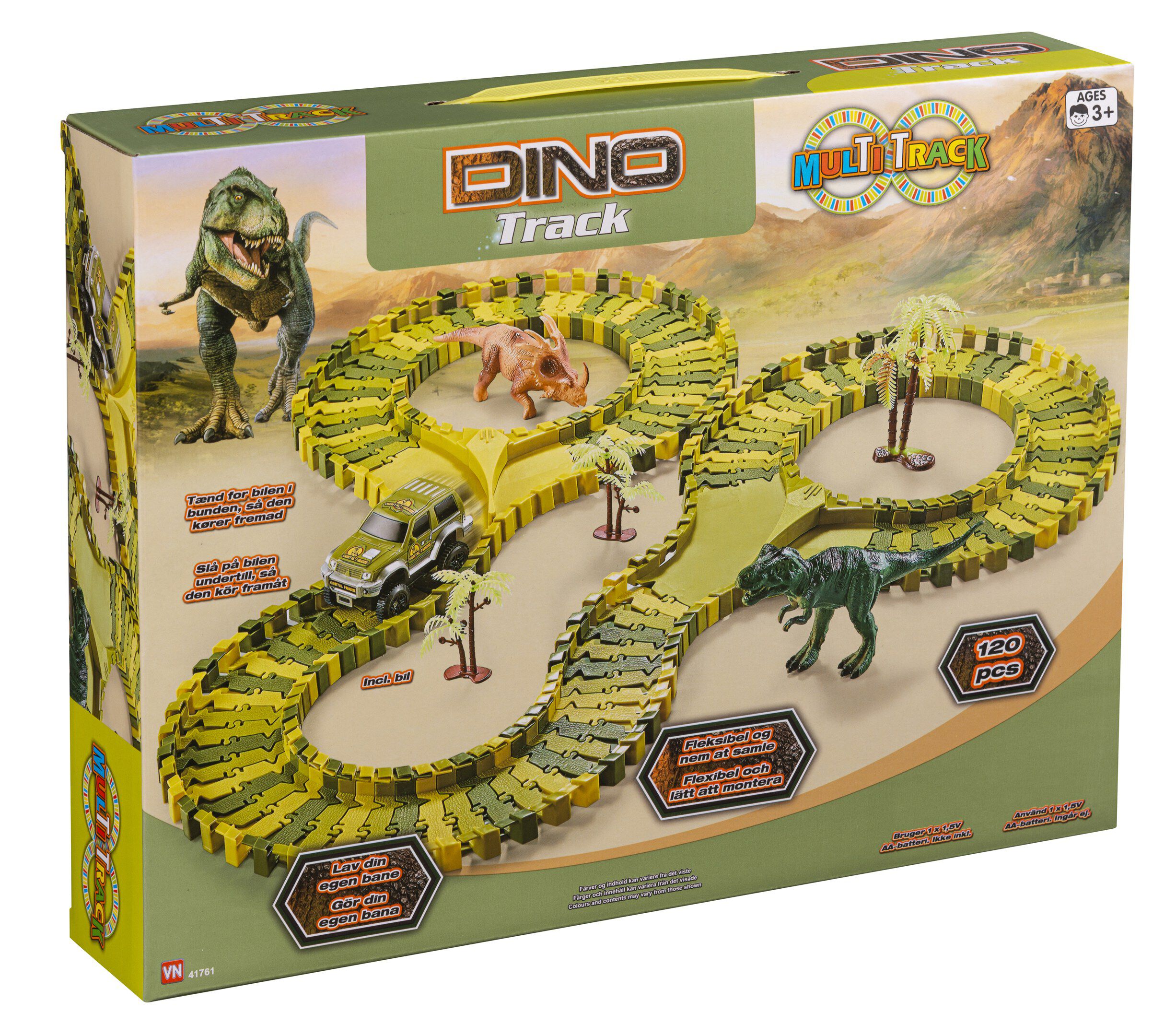 MULTI-TRACK DINO 120pc