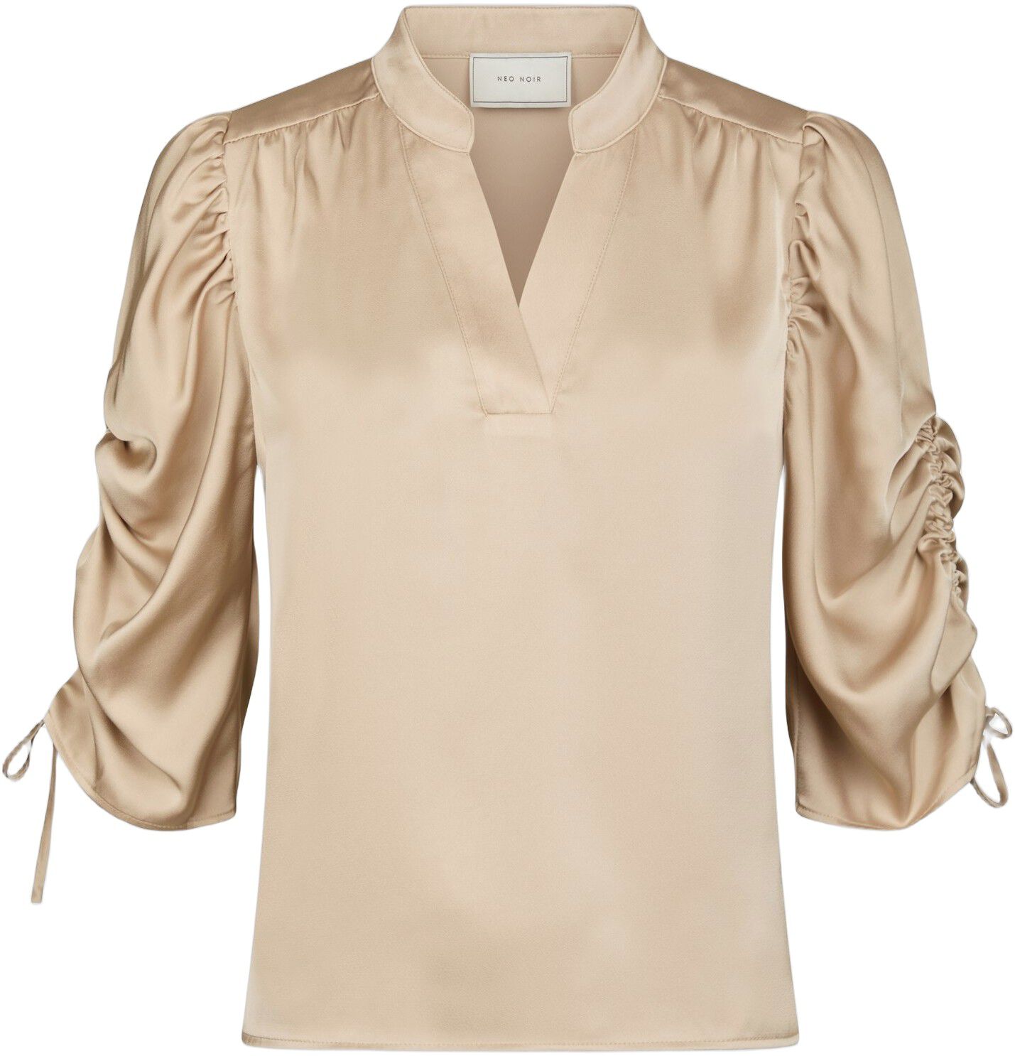 Alvira Drapy Satin Blouse