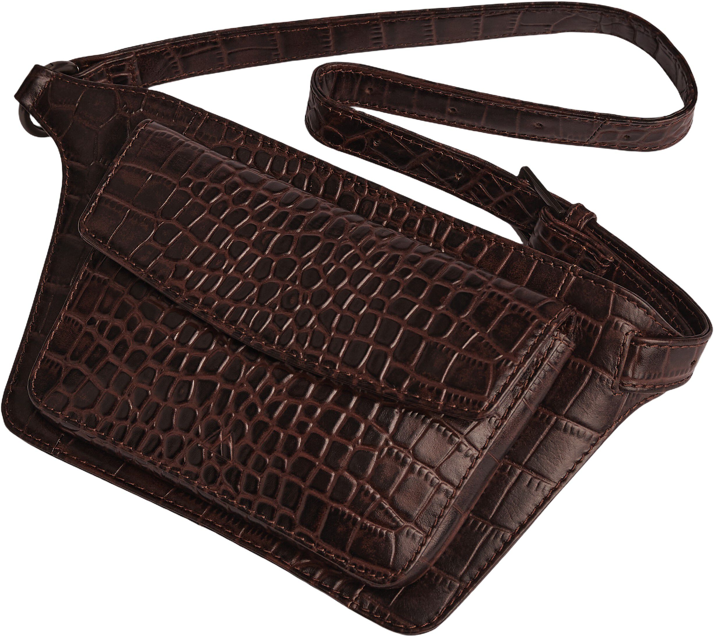 ZayaMBG Belt Bag, Croco