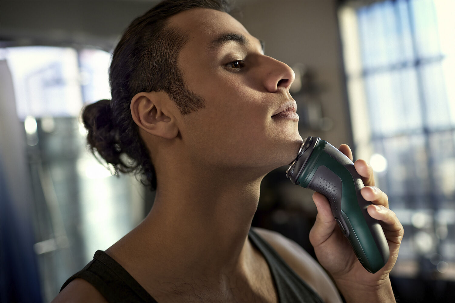 Elektrisk shaver til v&aring;d og t&oslash;r barbering