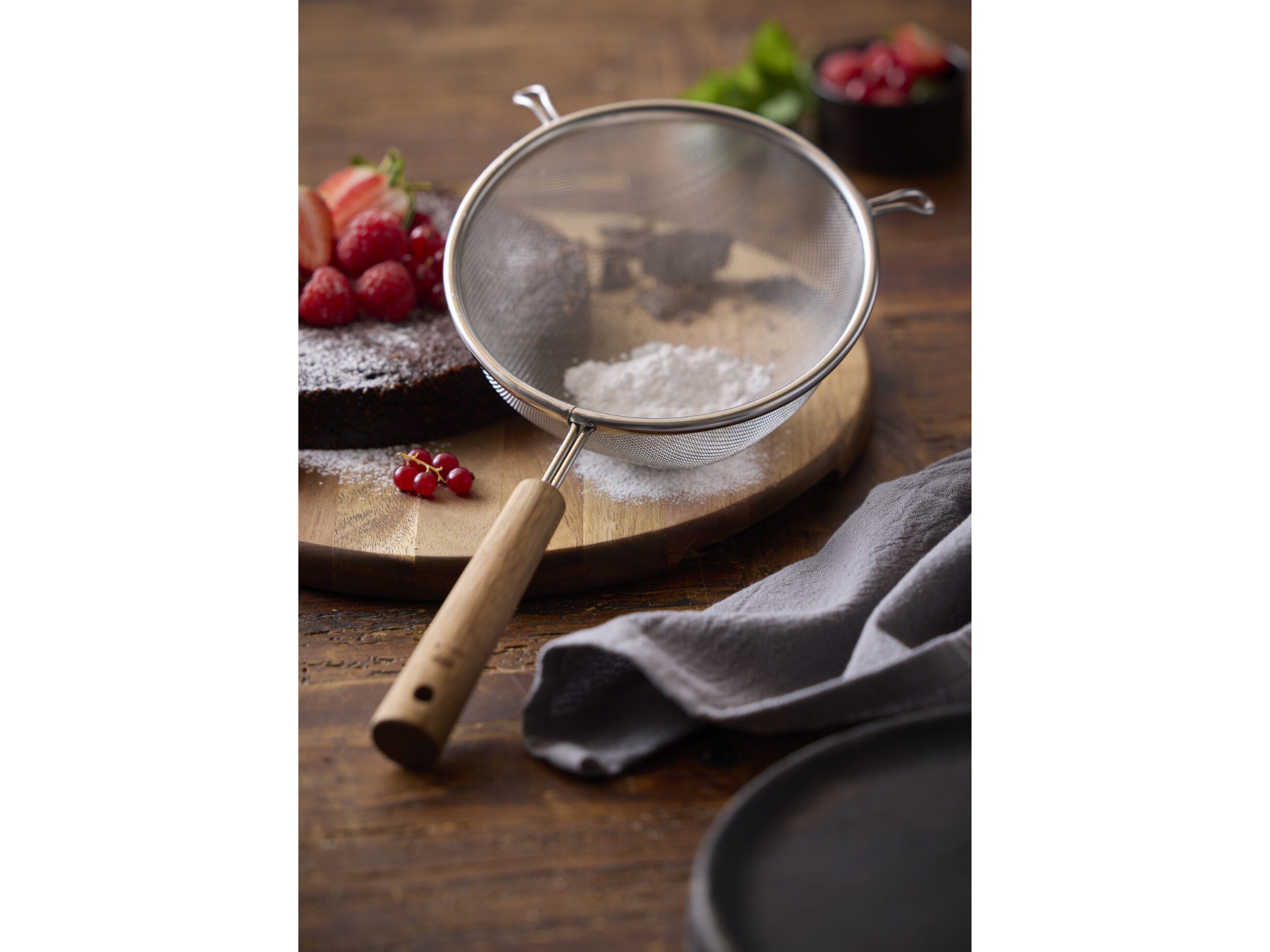 Sikt 16 cm Rustfritt st&aring;l/Akasie