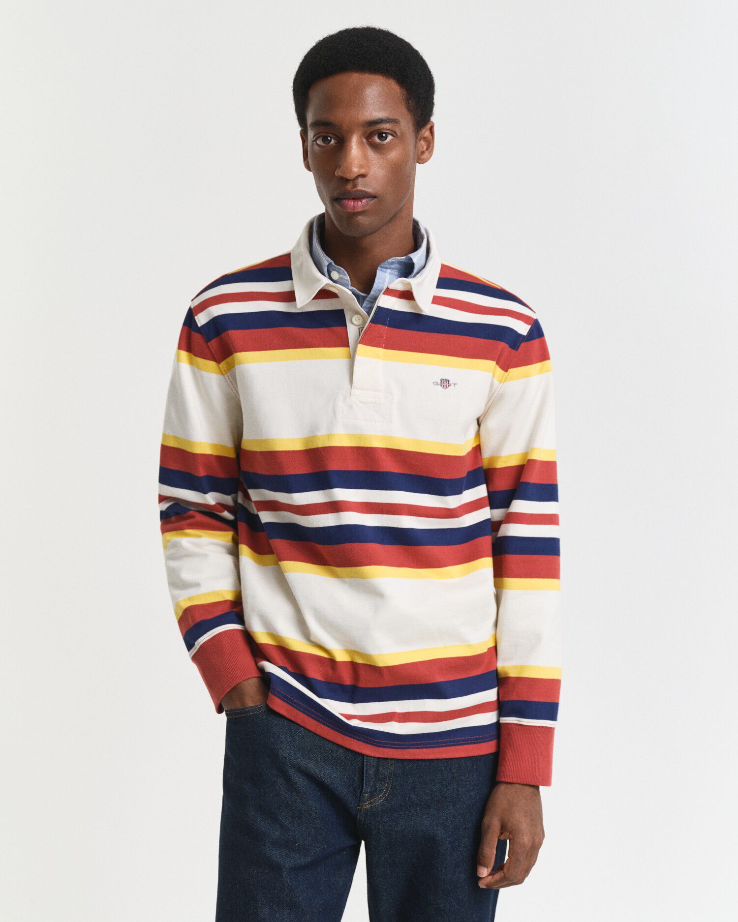 REG CHAMBRAY STRIPE HEAVY RUGGER
