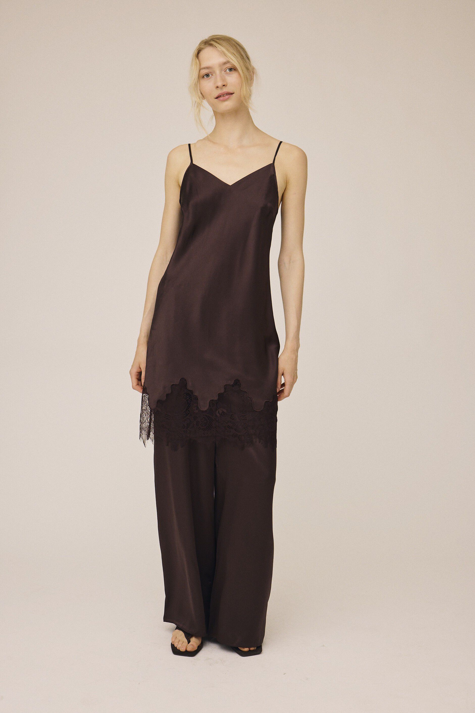 Moon 10 G - Wide Pyjamas Trousers, 100% Silk