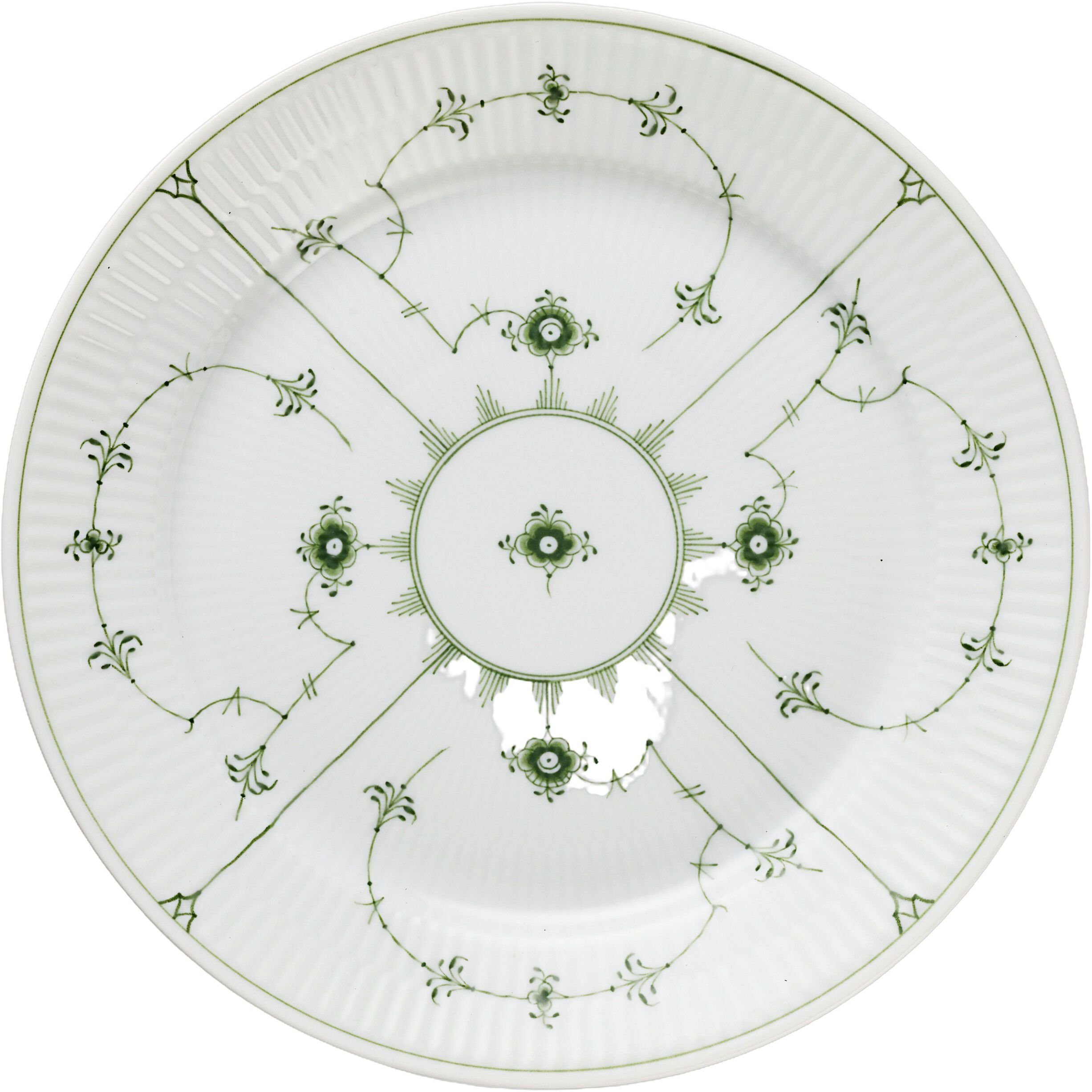 Gr&oslash;n Mussel tallerken 27cm