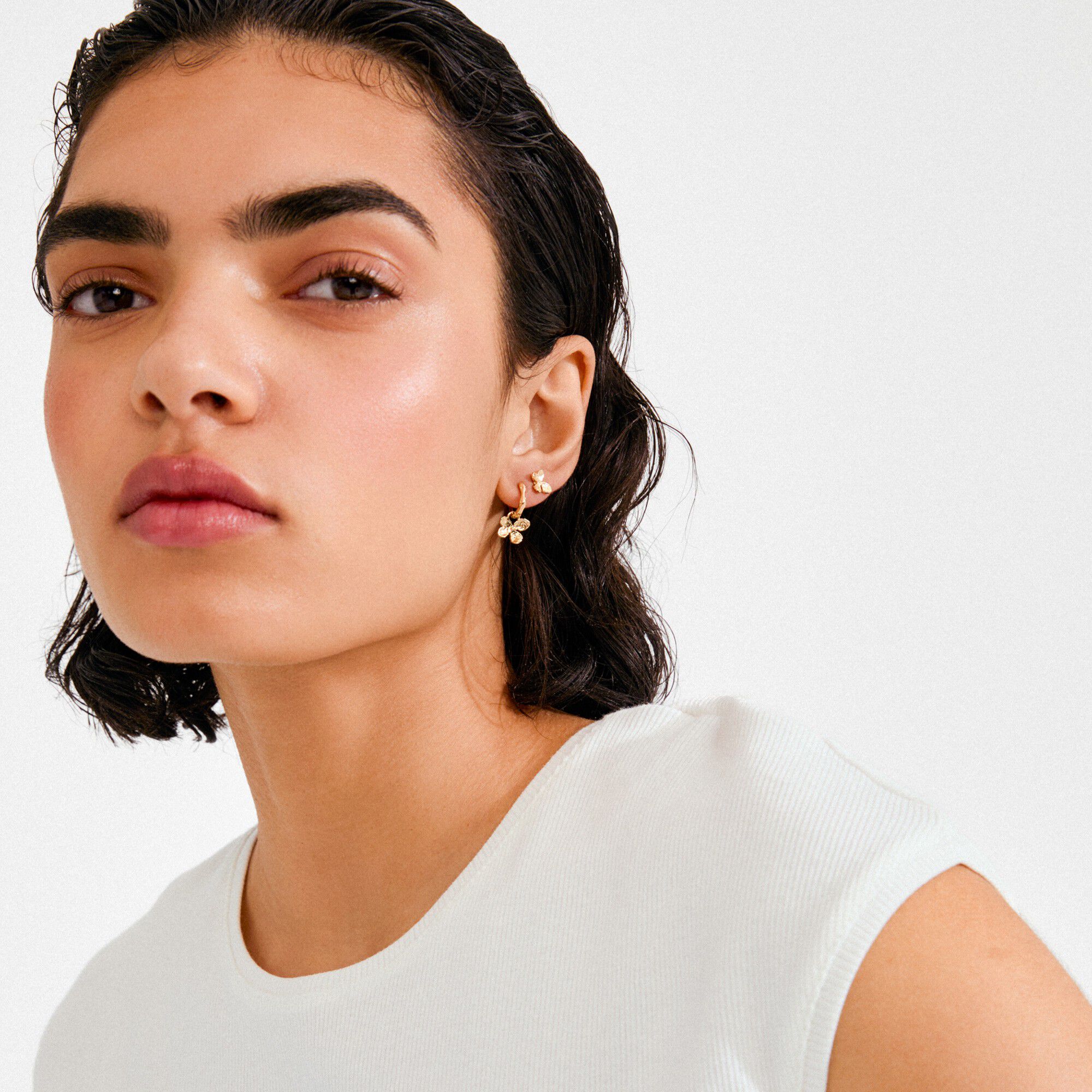 AJANI earrings 2-in-1 set, gold-plated