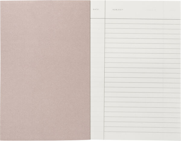 Lille notesbog, okker striber