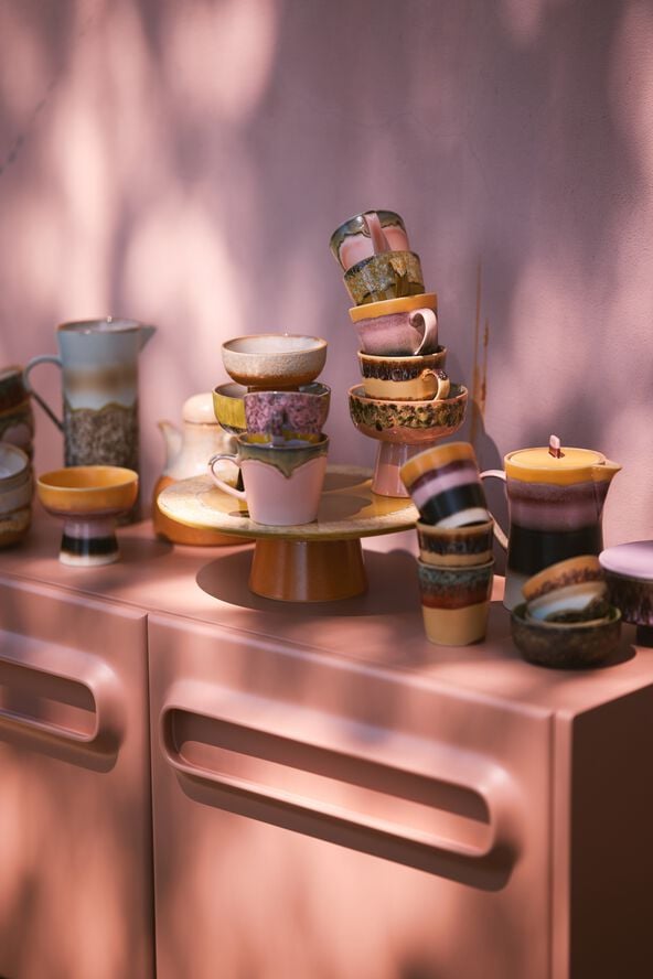 70s ceramics cappuccino mug blossom