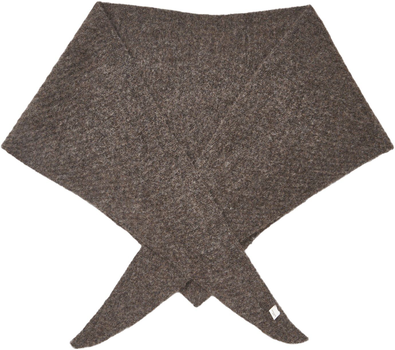 Alpaca-Wool Triangle Scarf