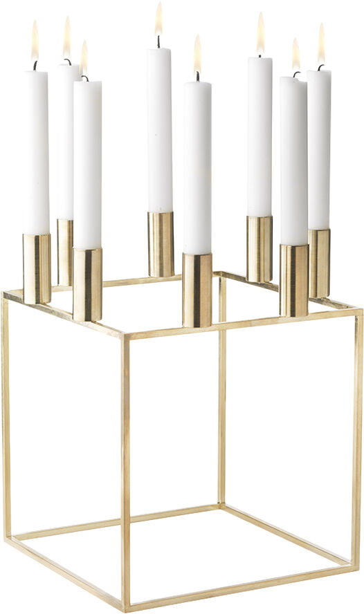 Kubus 8, Candle Holder, Gold Plated