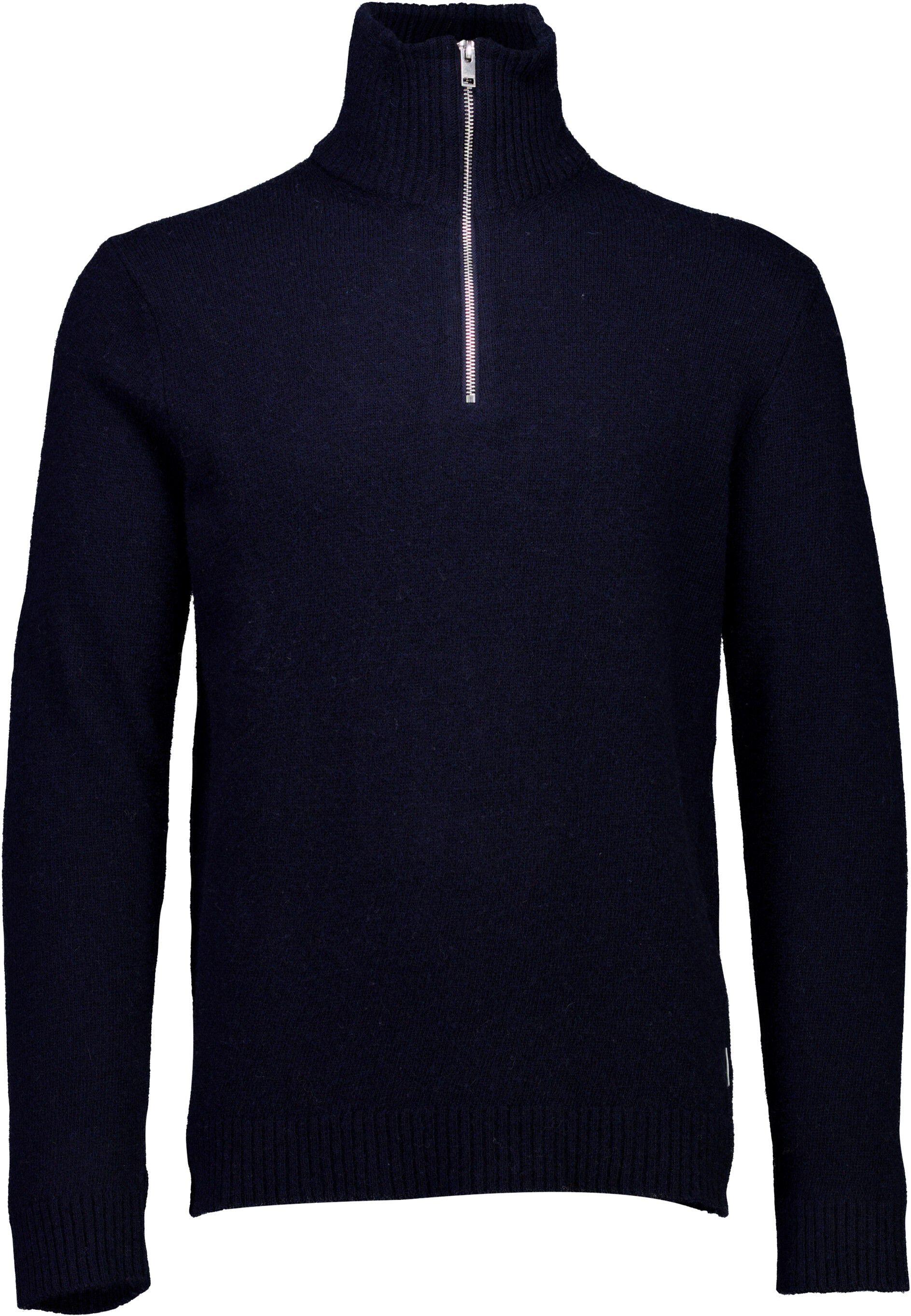 Lambswool half zip knit