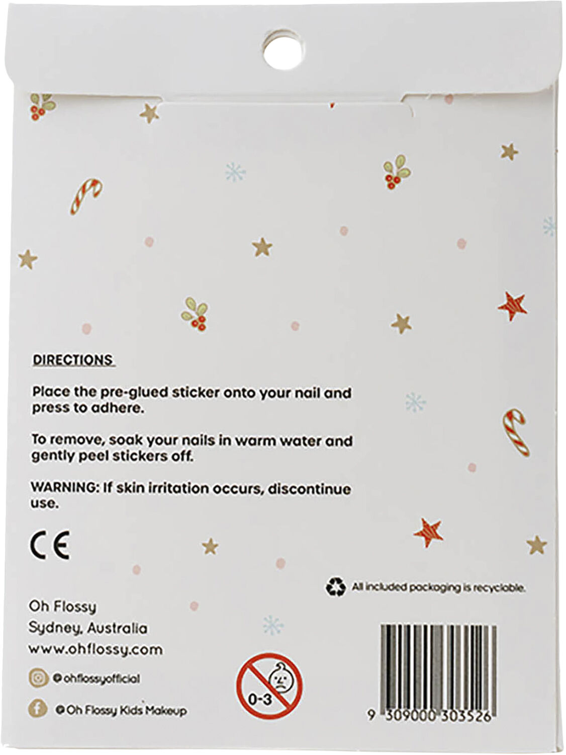 Oh Flossy - Neglestickers - Christmas