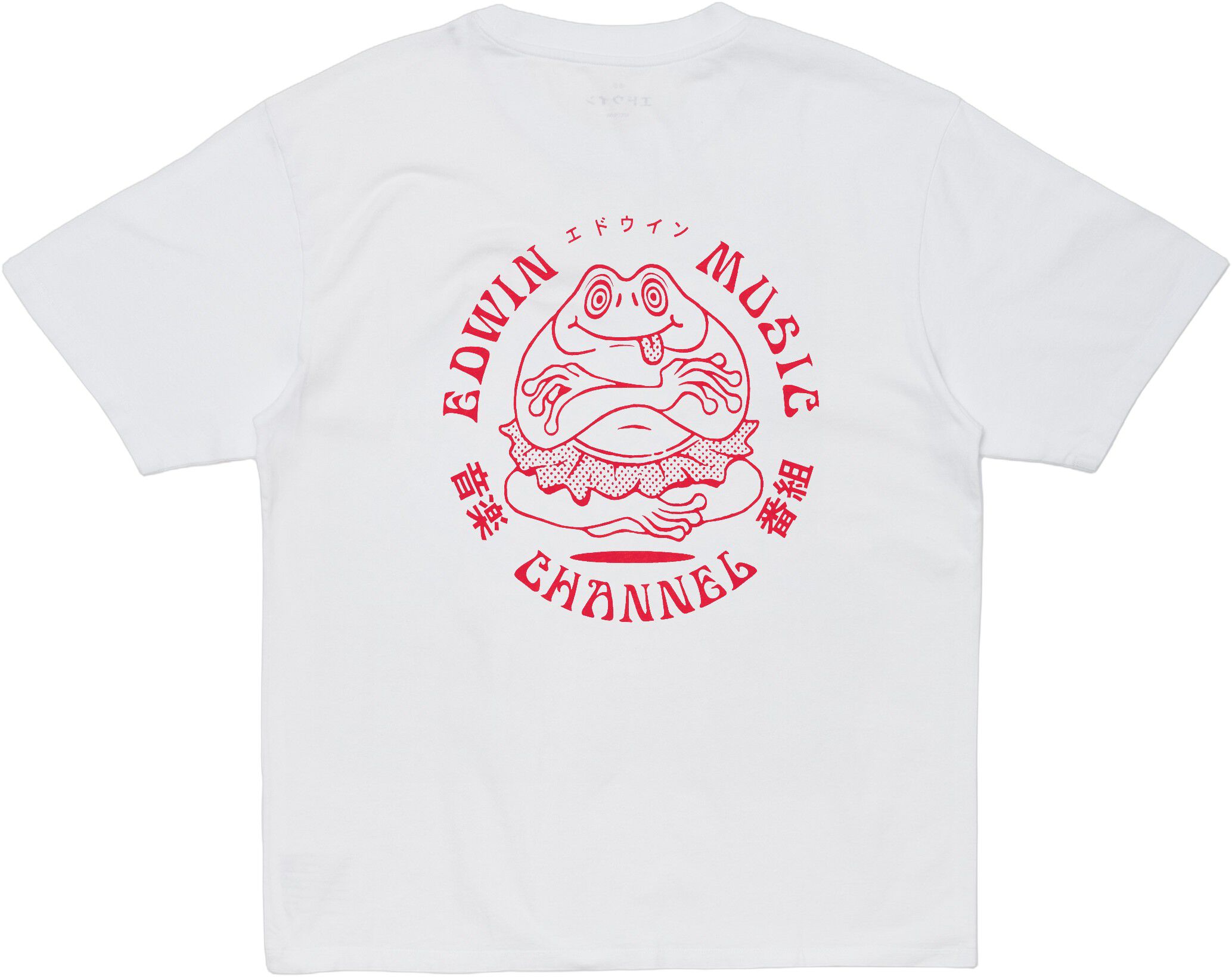 Edwin Music Channel T-Shirt - White/Red