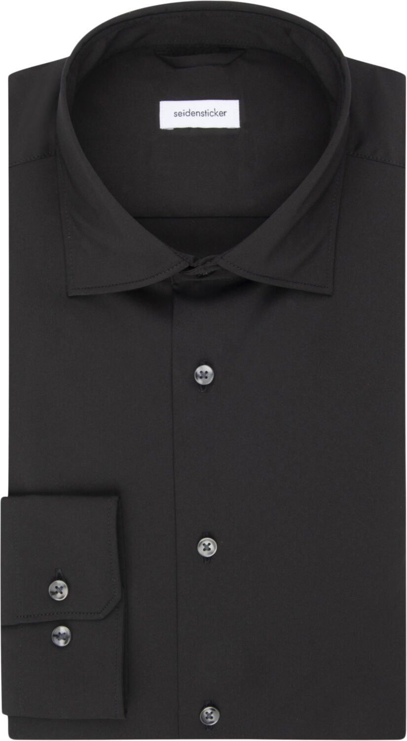 Performance shirt Slim Long sleeve Kent-Collar Uni