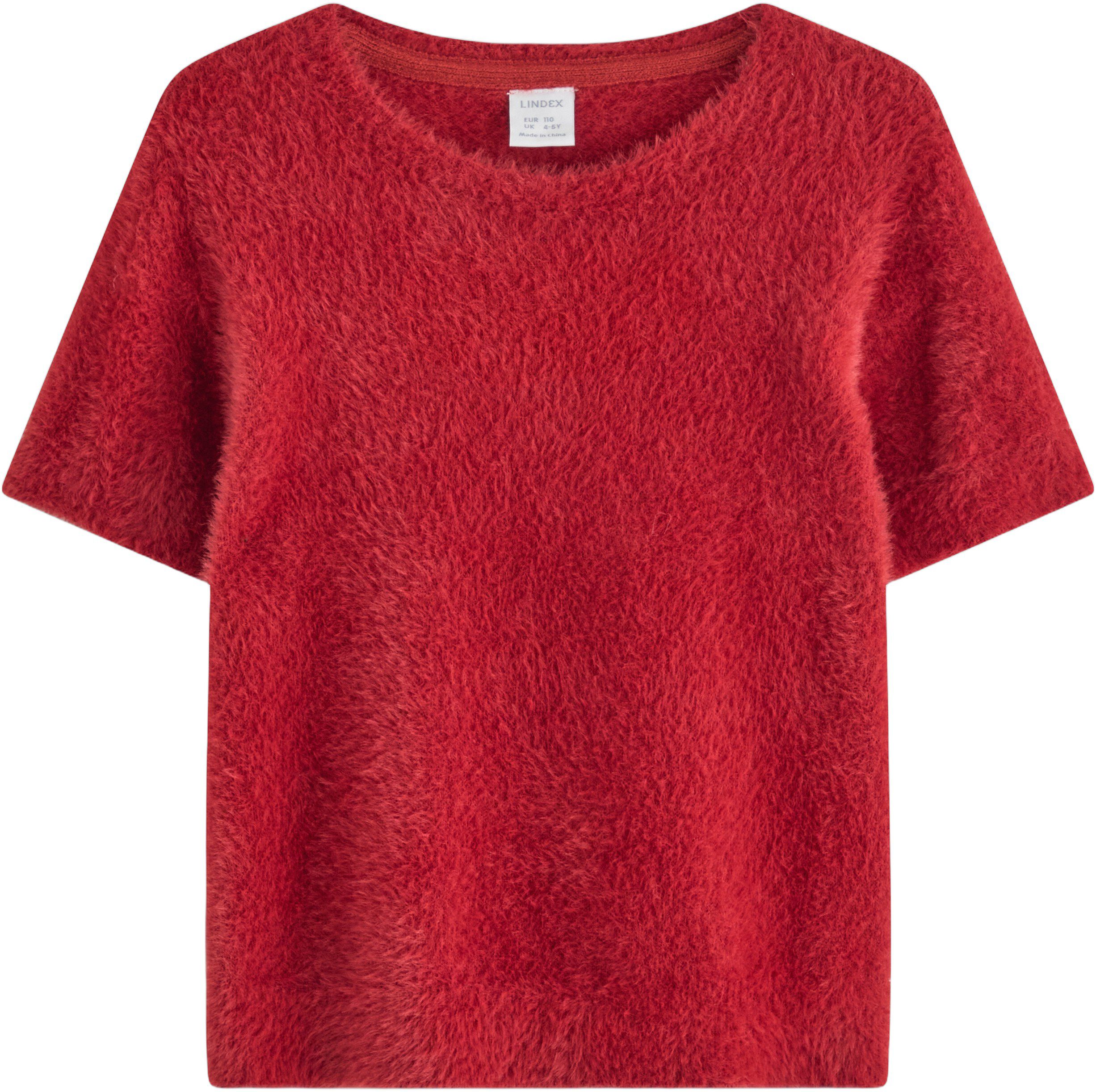 Myk kortermet topp i fj&aelig;rgarn.