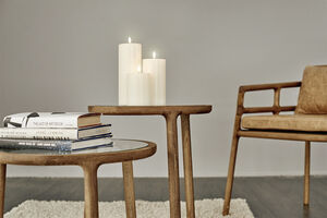 UYUNI Lighting - LED Pillar Candle - Nordic White - 7,8 x 20 cm