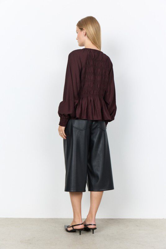 SC-JANICE 2 Bluse M&oslash;rk blomme