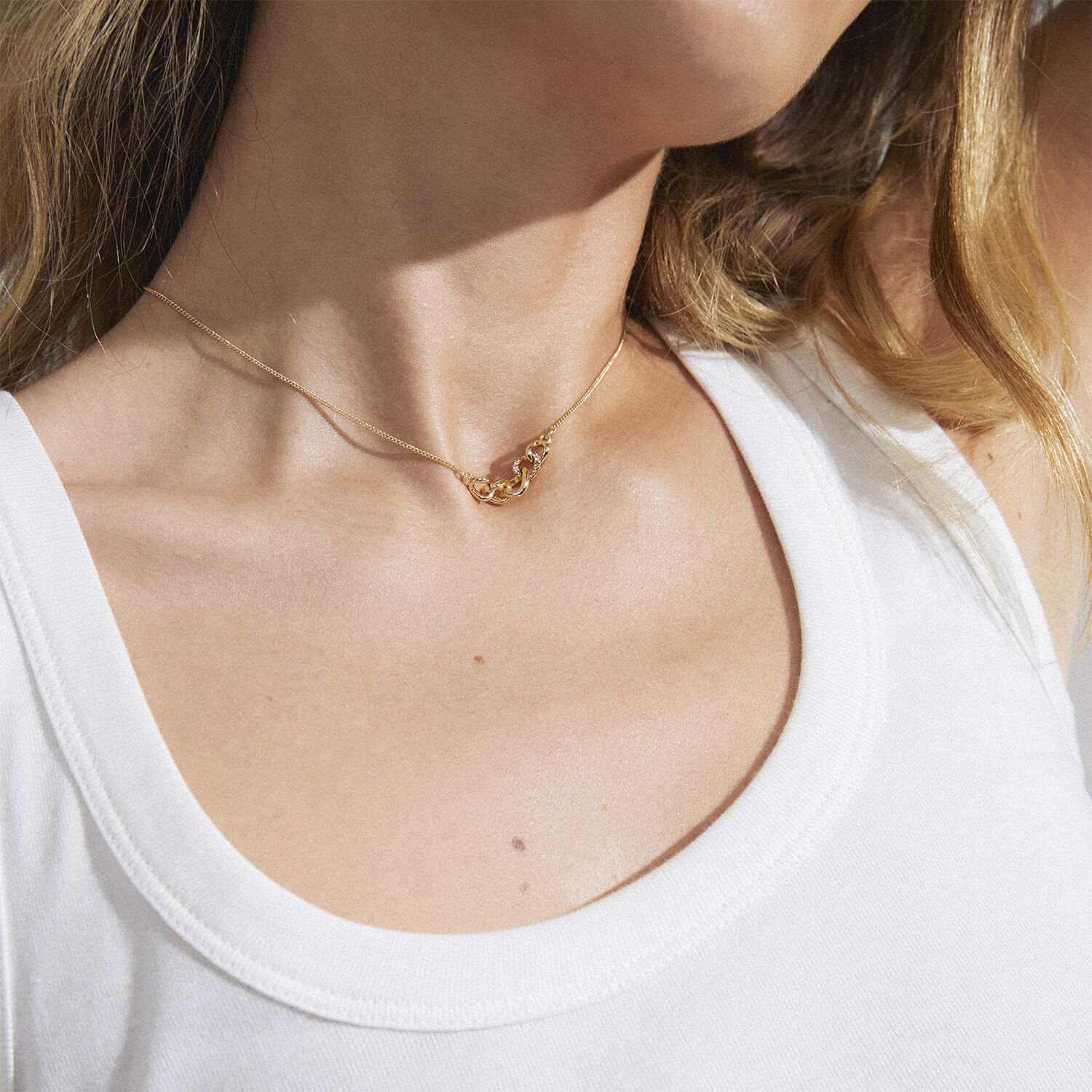 WRENLEY recycled necklace gold-plated