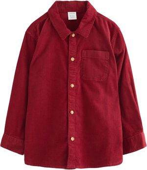 Langærmet skjorte i fløjl.